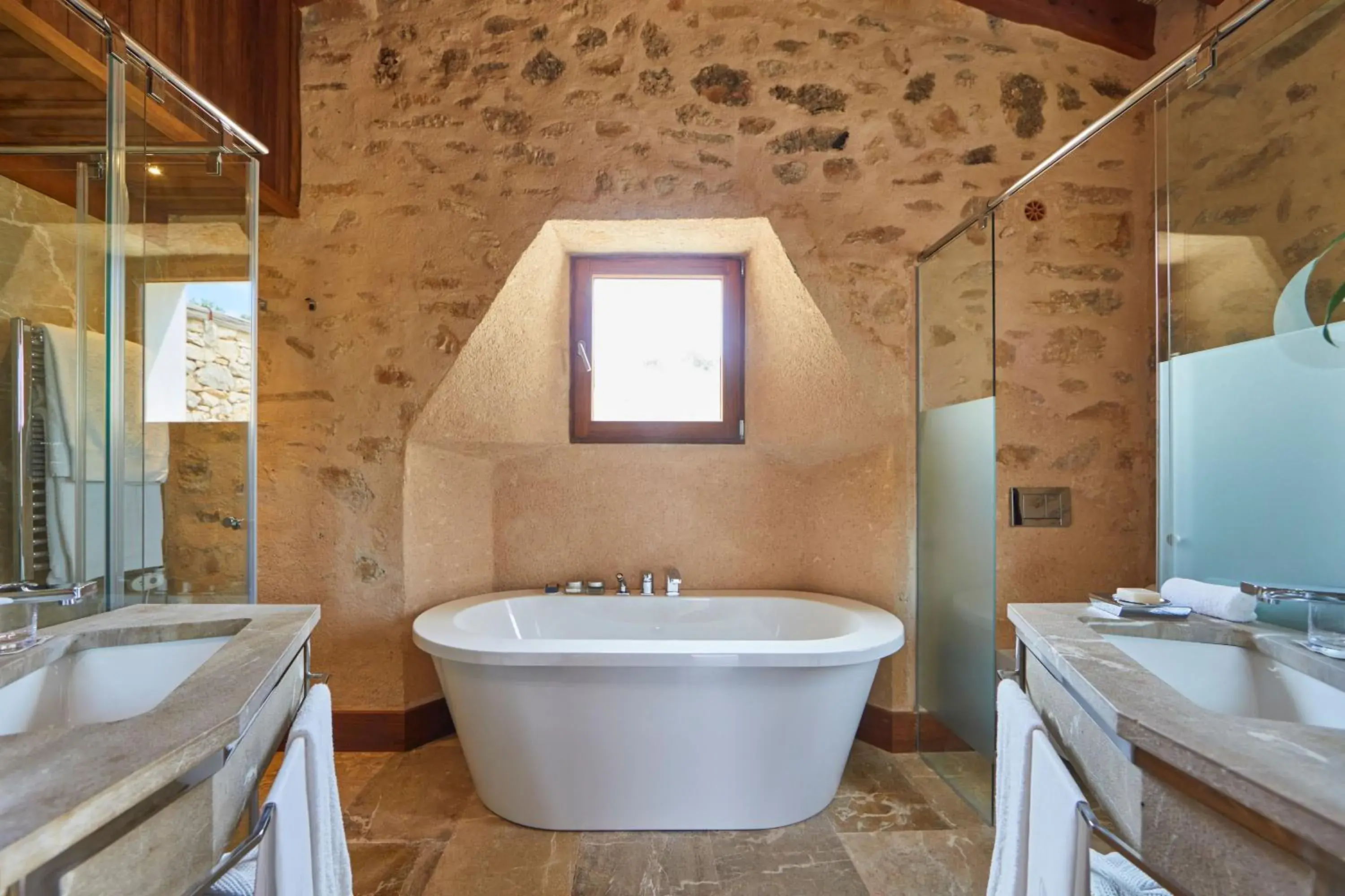 Bathroom in Cap Rocat, a Small Luxury Hotel of the World