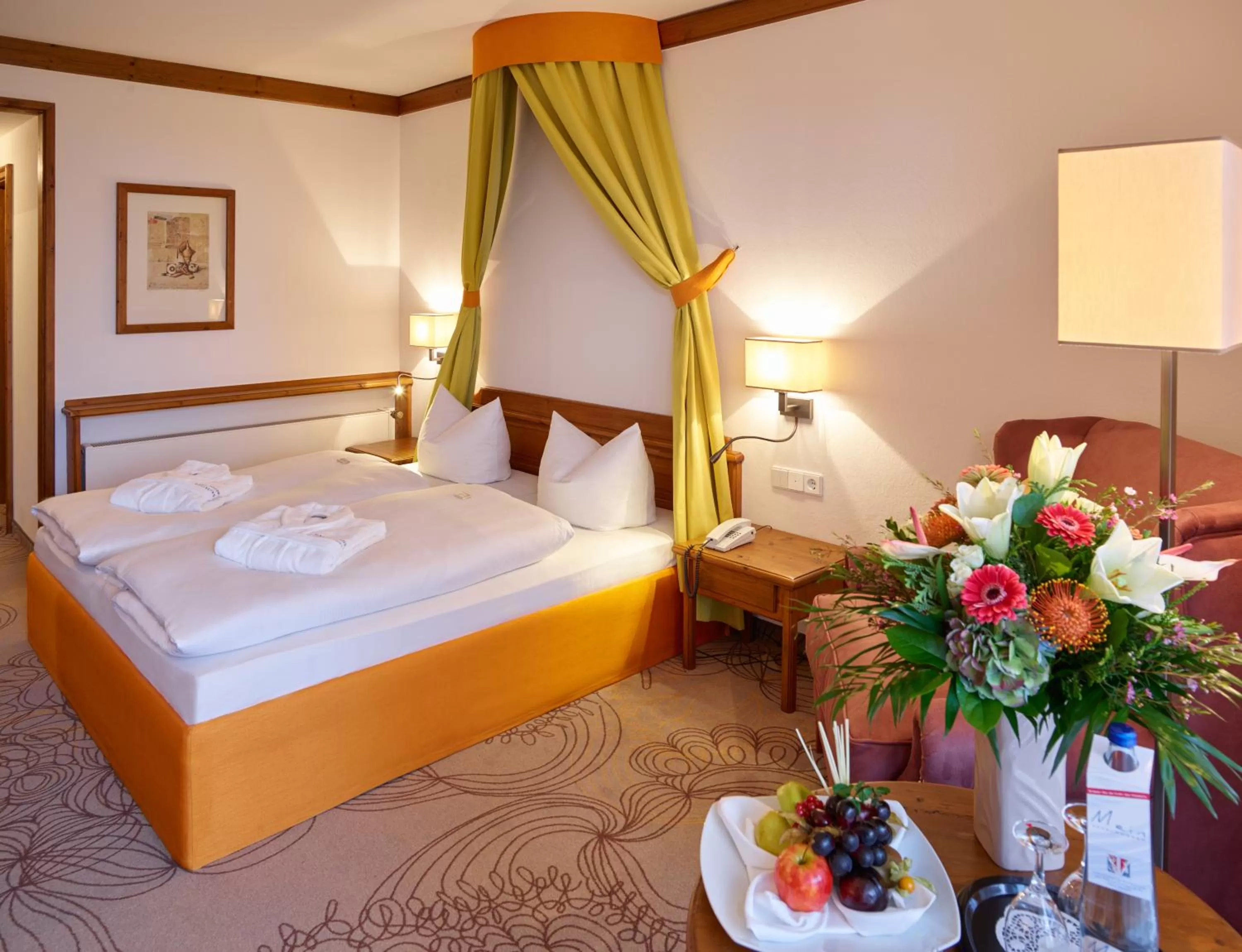 Bed in Hotel Fürstenhof