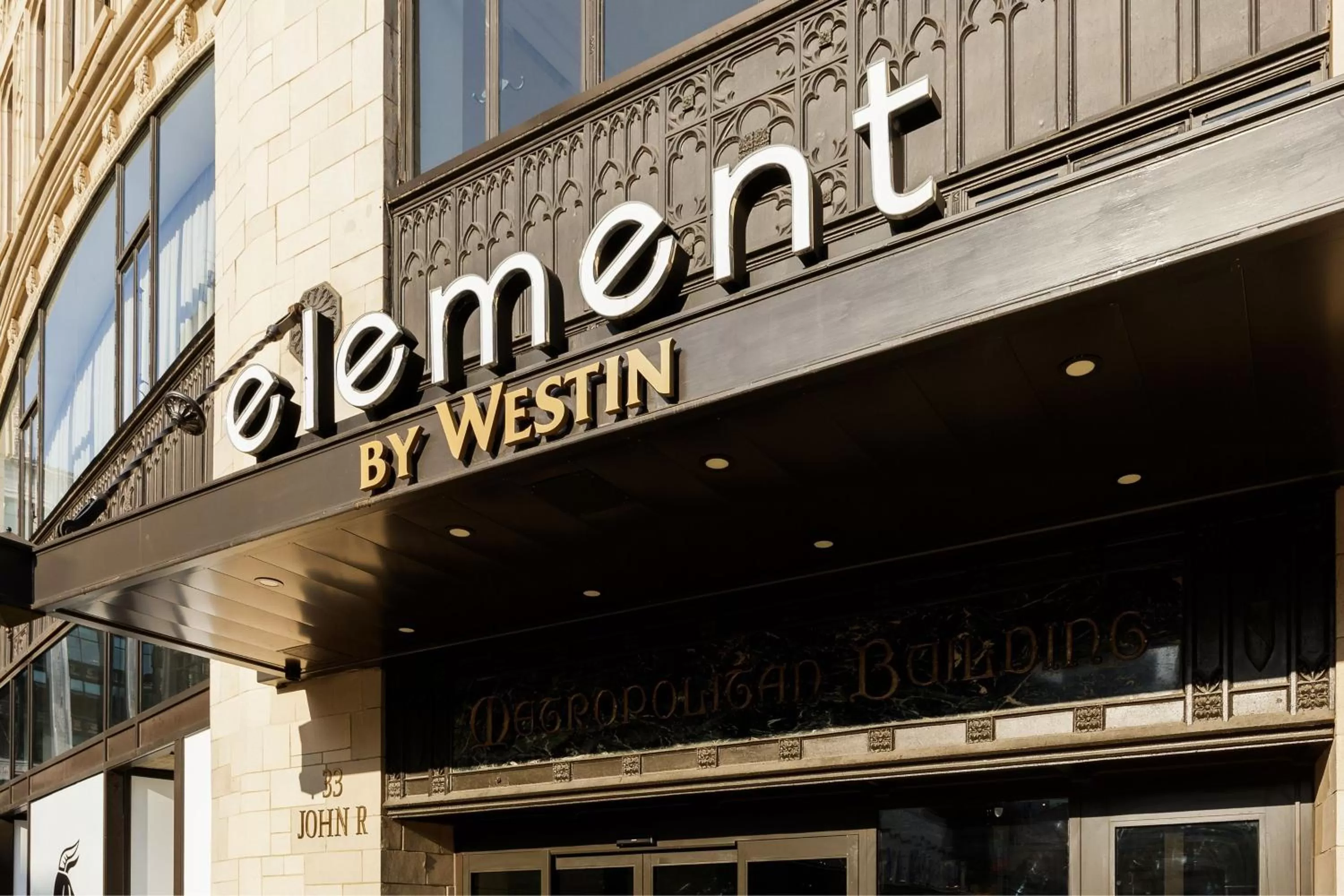 Property building in Element Detroit at the Metropolitan