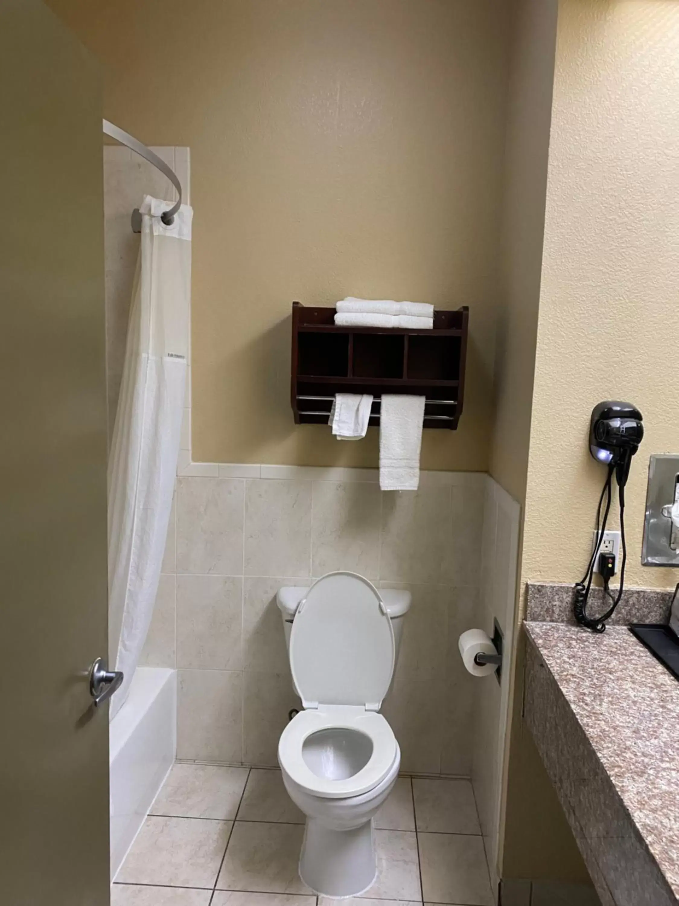 Bathroom in Super 8 by Wyndham Intercontinental Houston TX