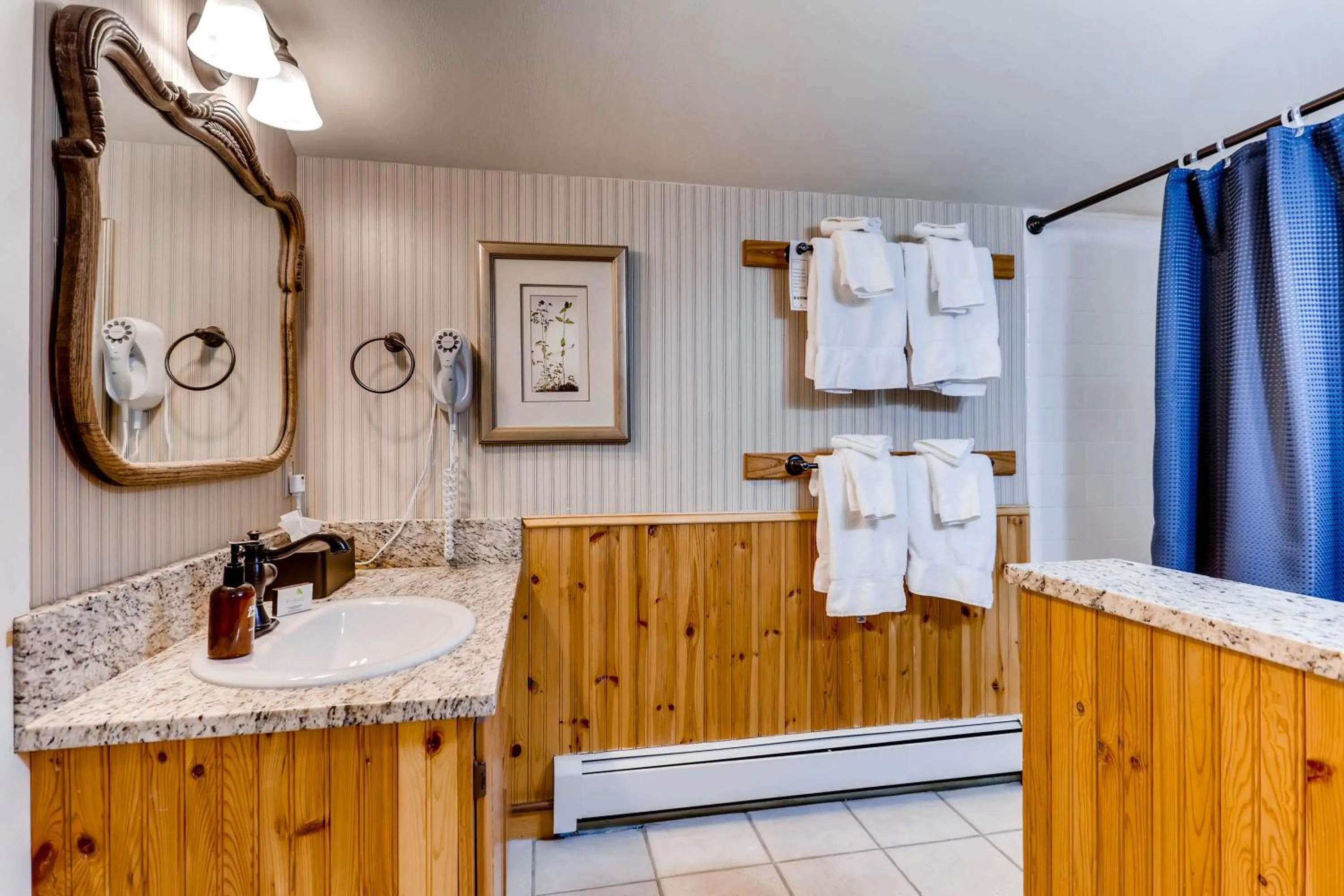 Shower in Ski Tip Lodge by Keystone Resort
