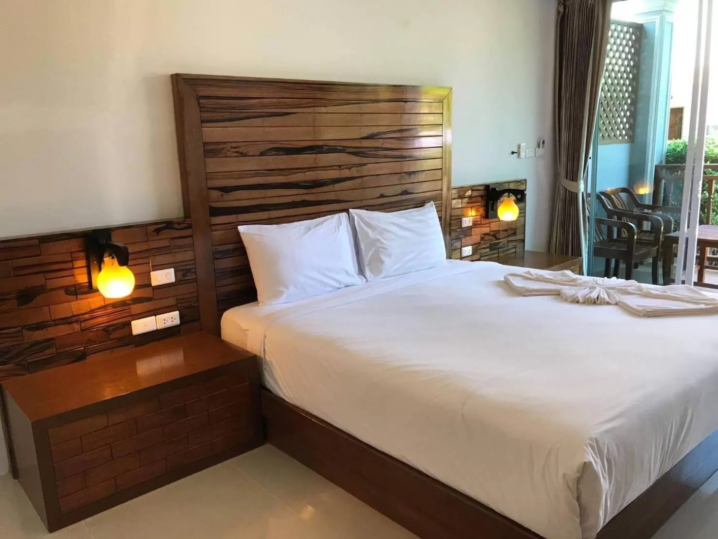 Bed in Pratum Resort