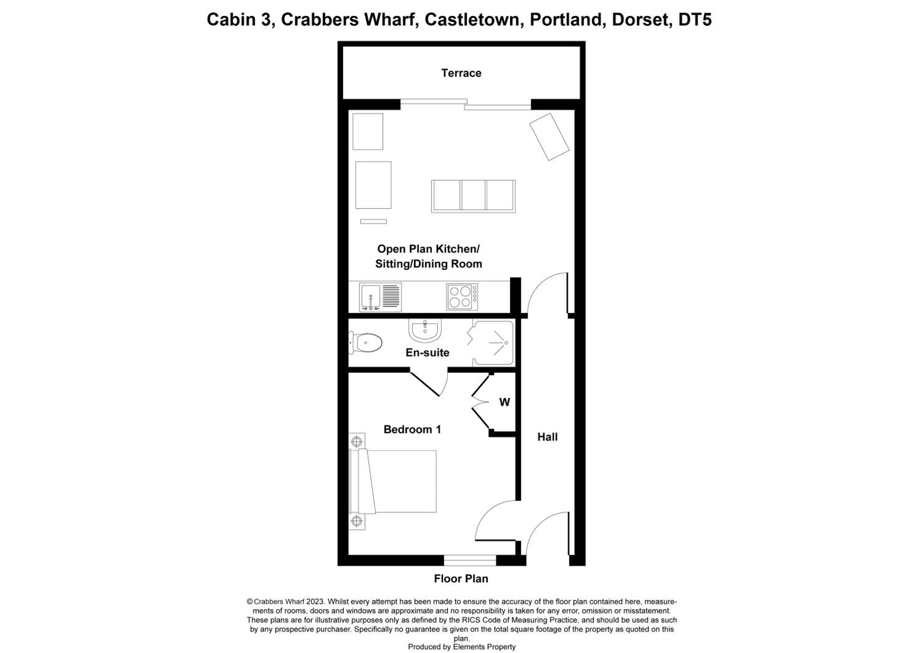 Floor plan in Crabbers' Wharf