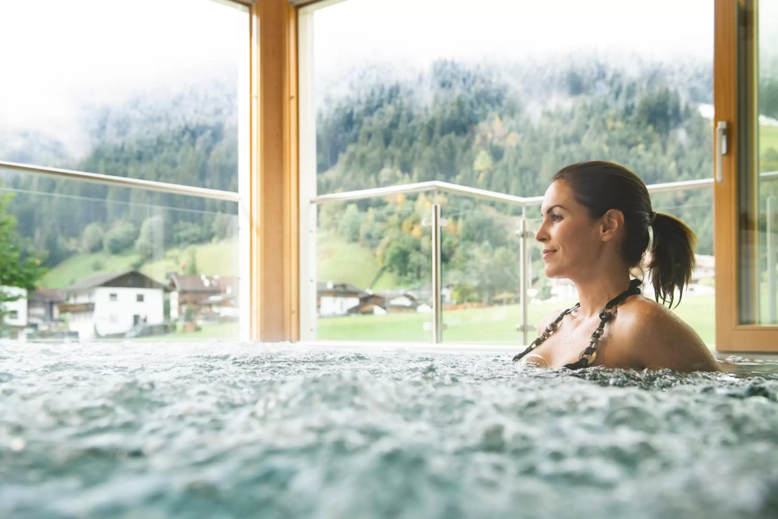 Hot Tub in Alpenhotel Kindl