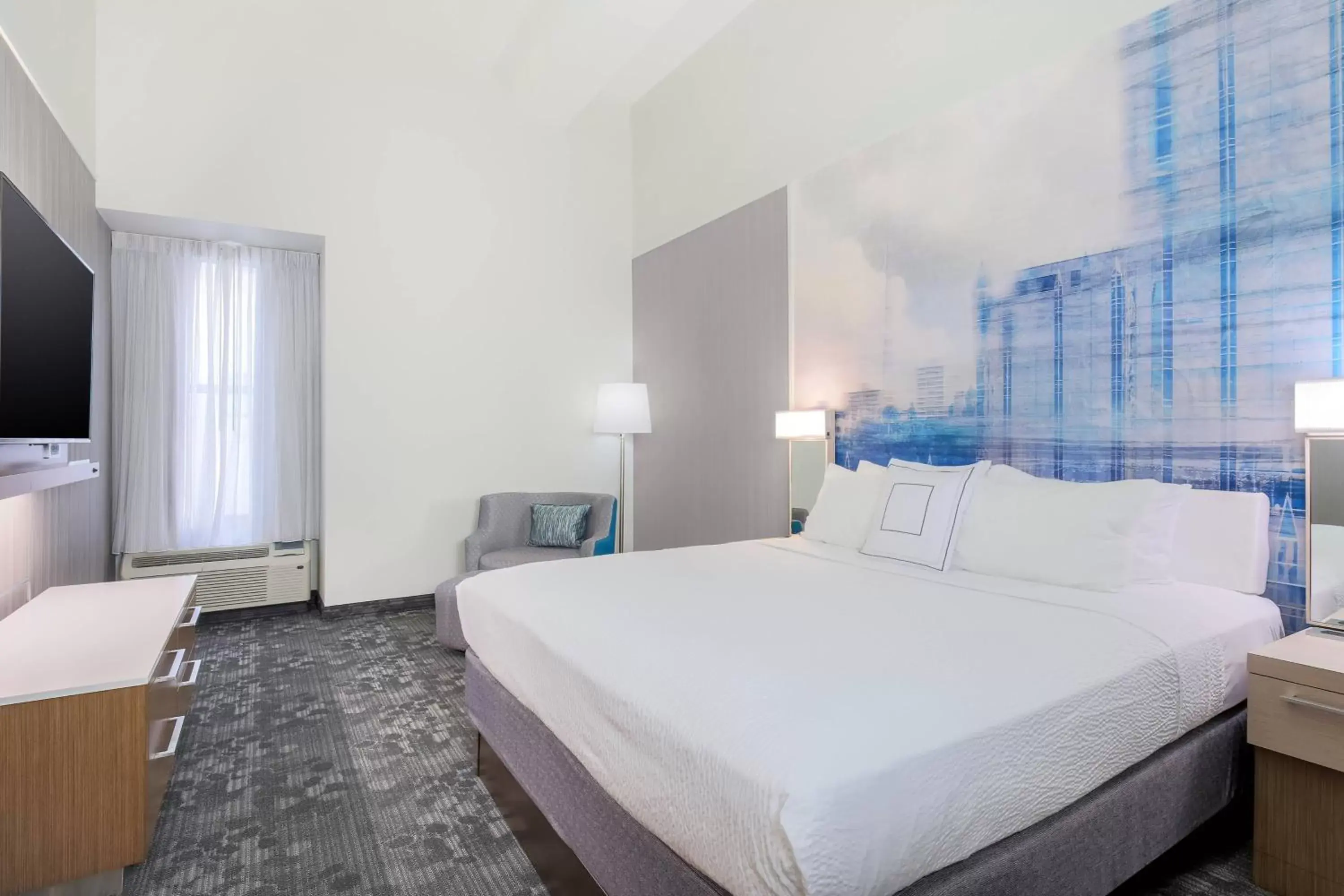 Bedroom, Bed in Courtyard by Marriott Pittsburgh Downtown