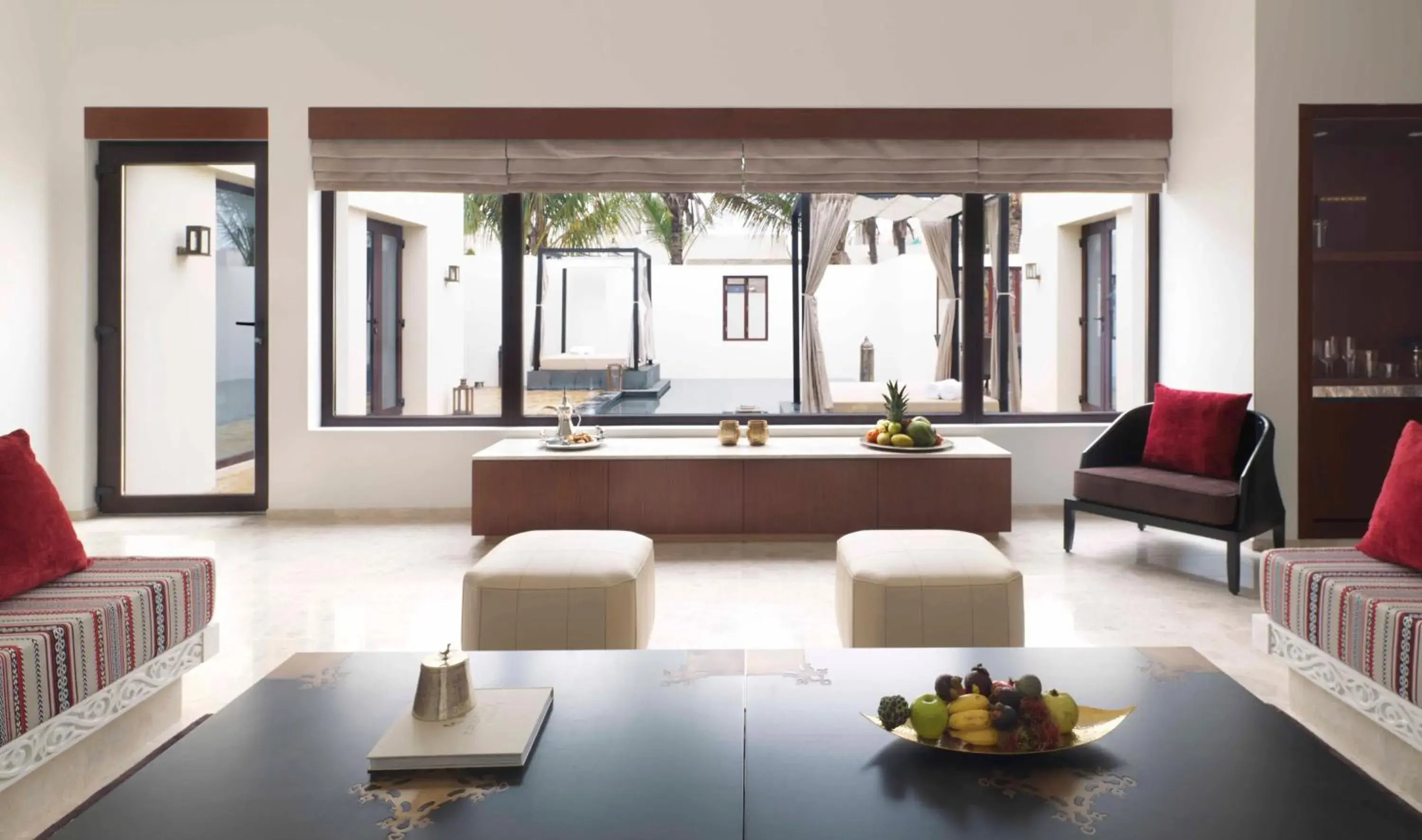 Living room in Al Baleed Resort Salalah by Anantara