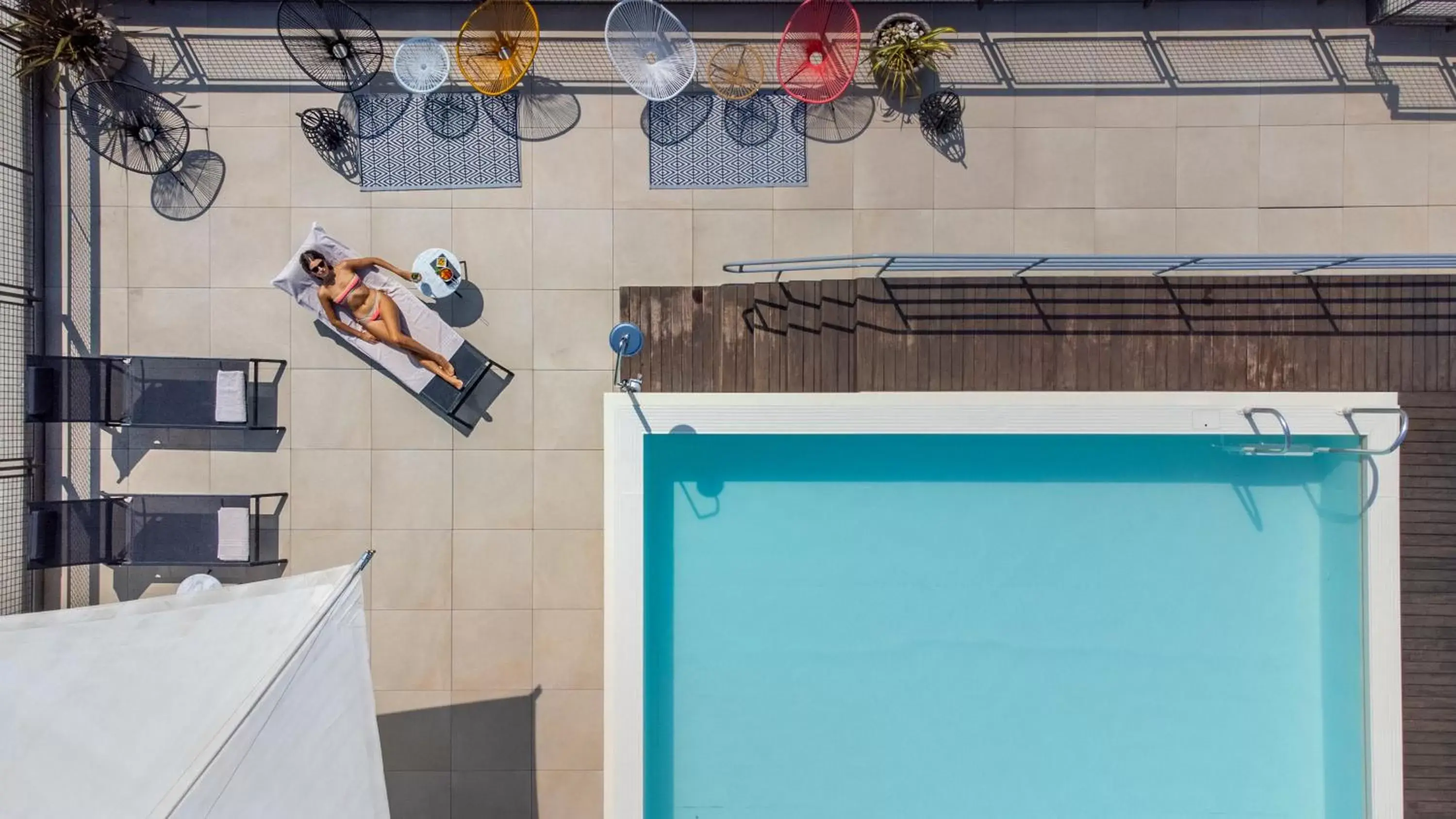 Swimming pool, Pool View in Hotel Admiral Lugano