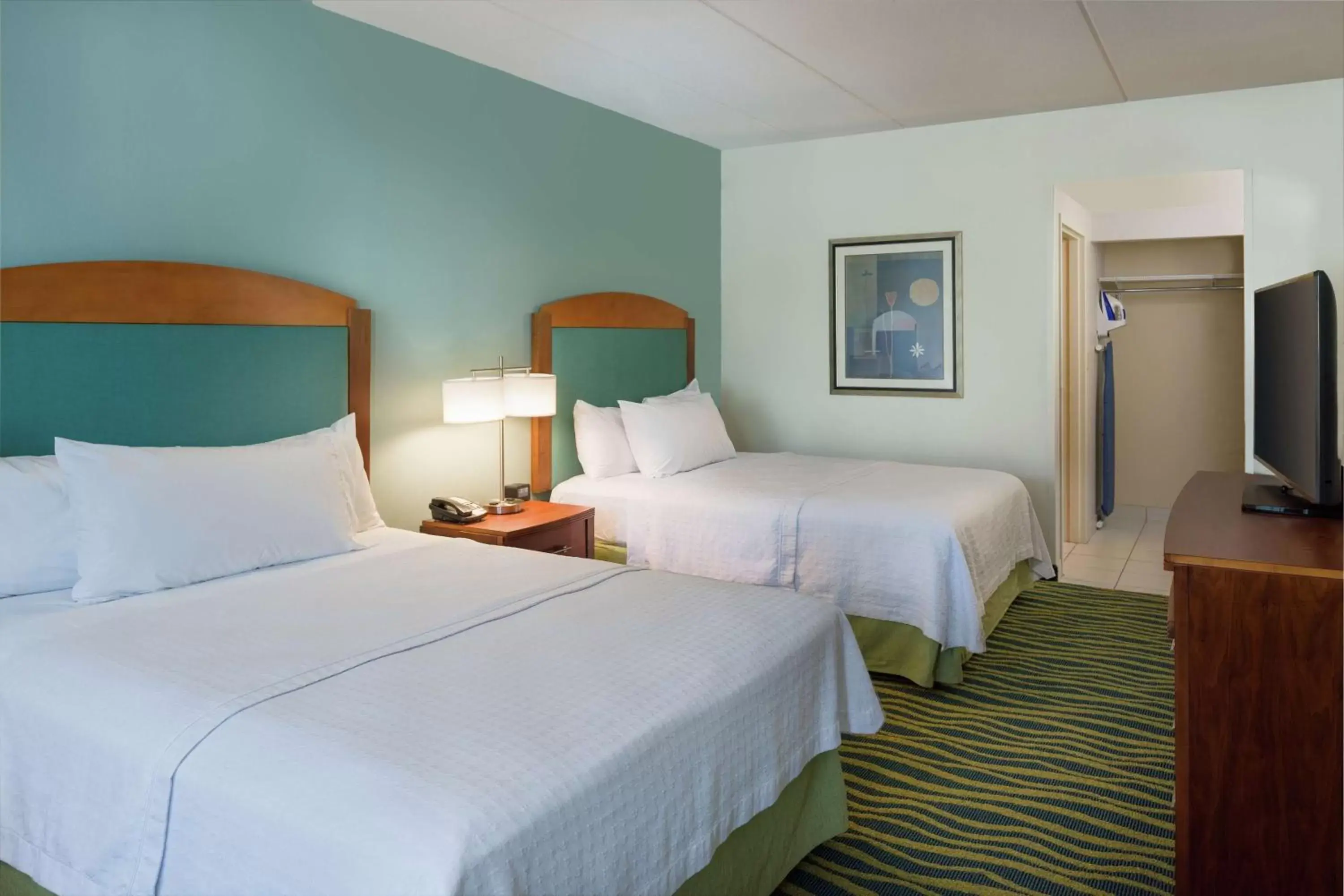 Bed in Homewood Suites by Hilton Virginia Beach