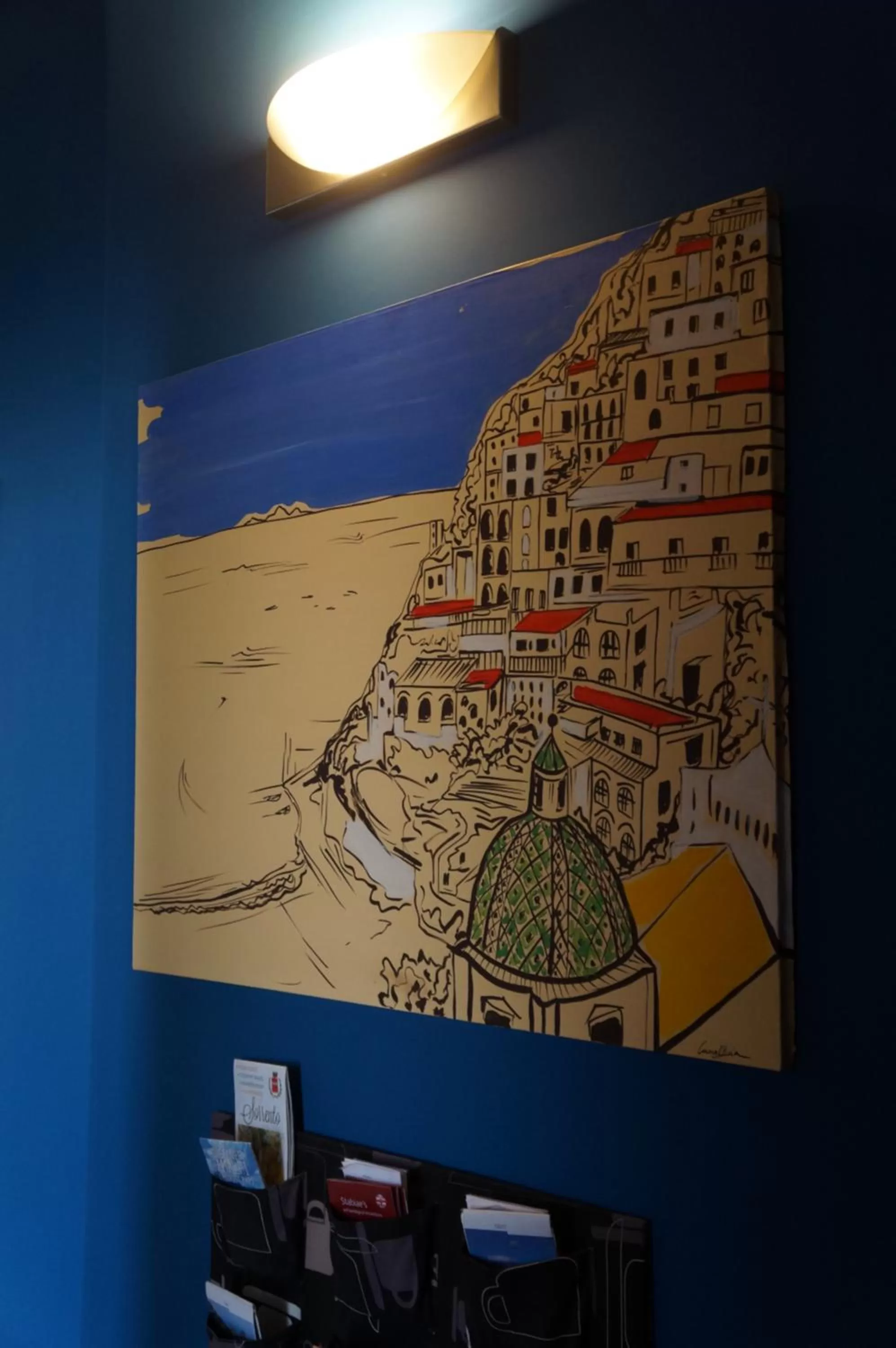 Decorative detail in B&B occhi di mare