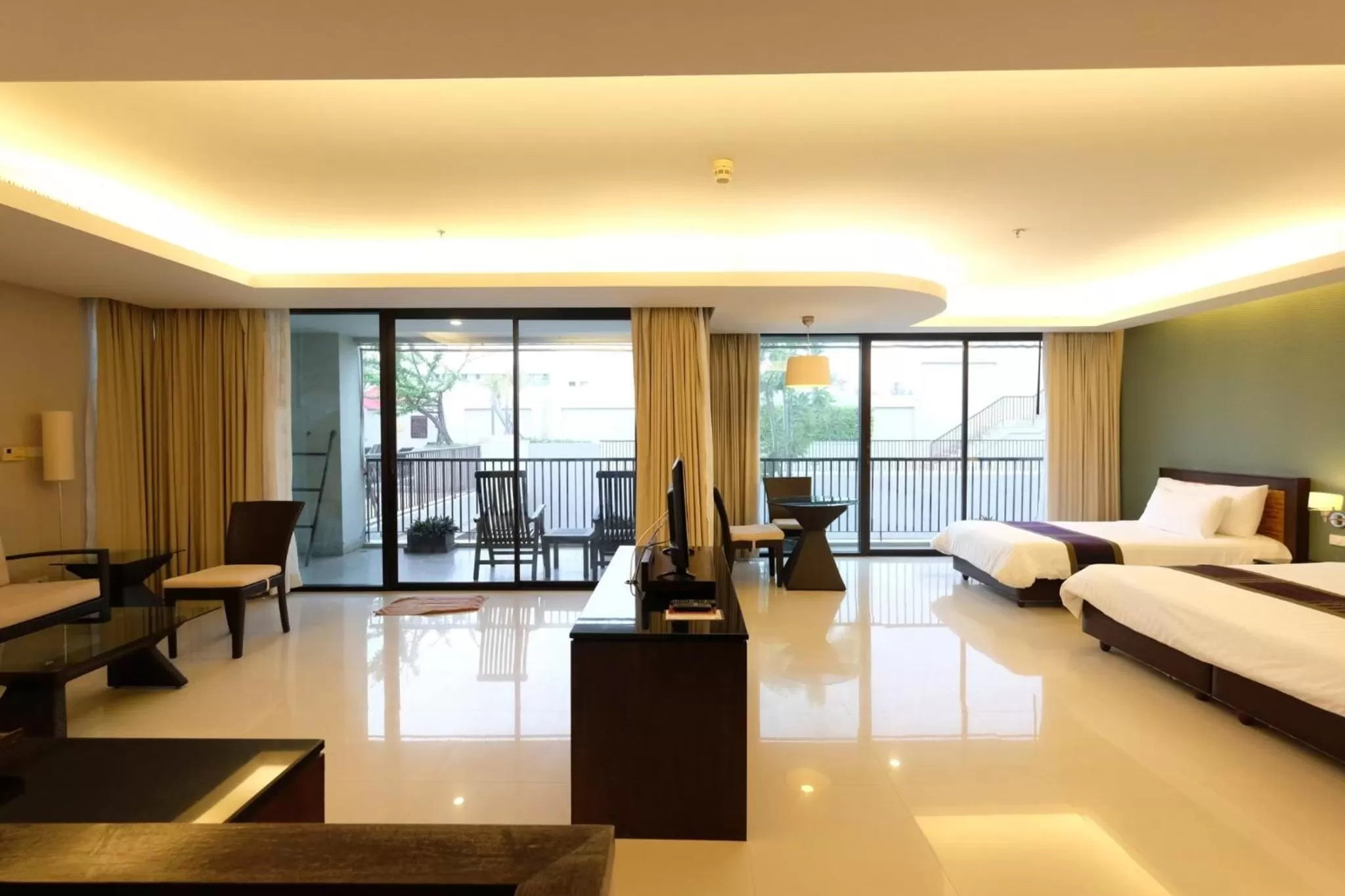 Bed in Tara Mantra Cha-Am Resort