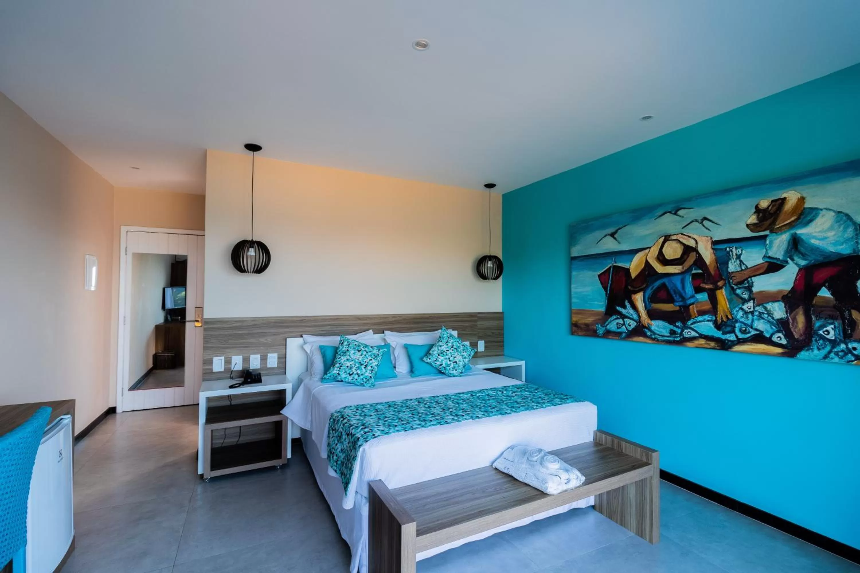 Bed in Hotel Pousada Brava Club