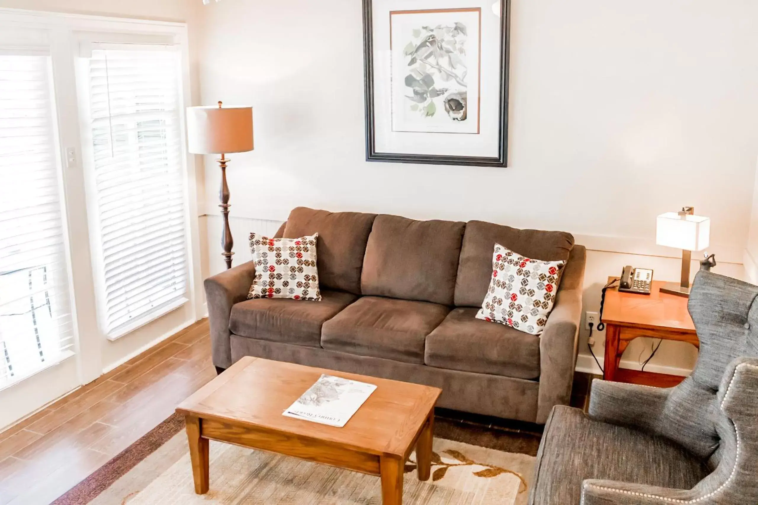 Living room, Seating Area in The Lodge at The Bluffs