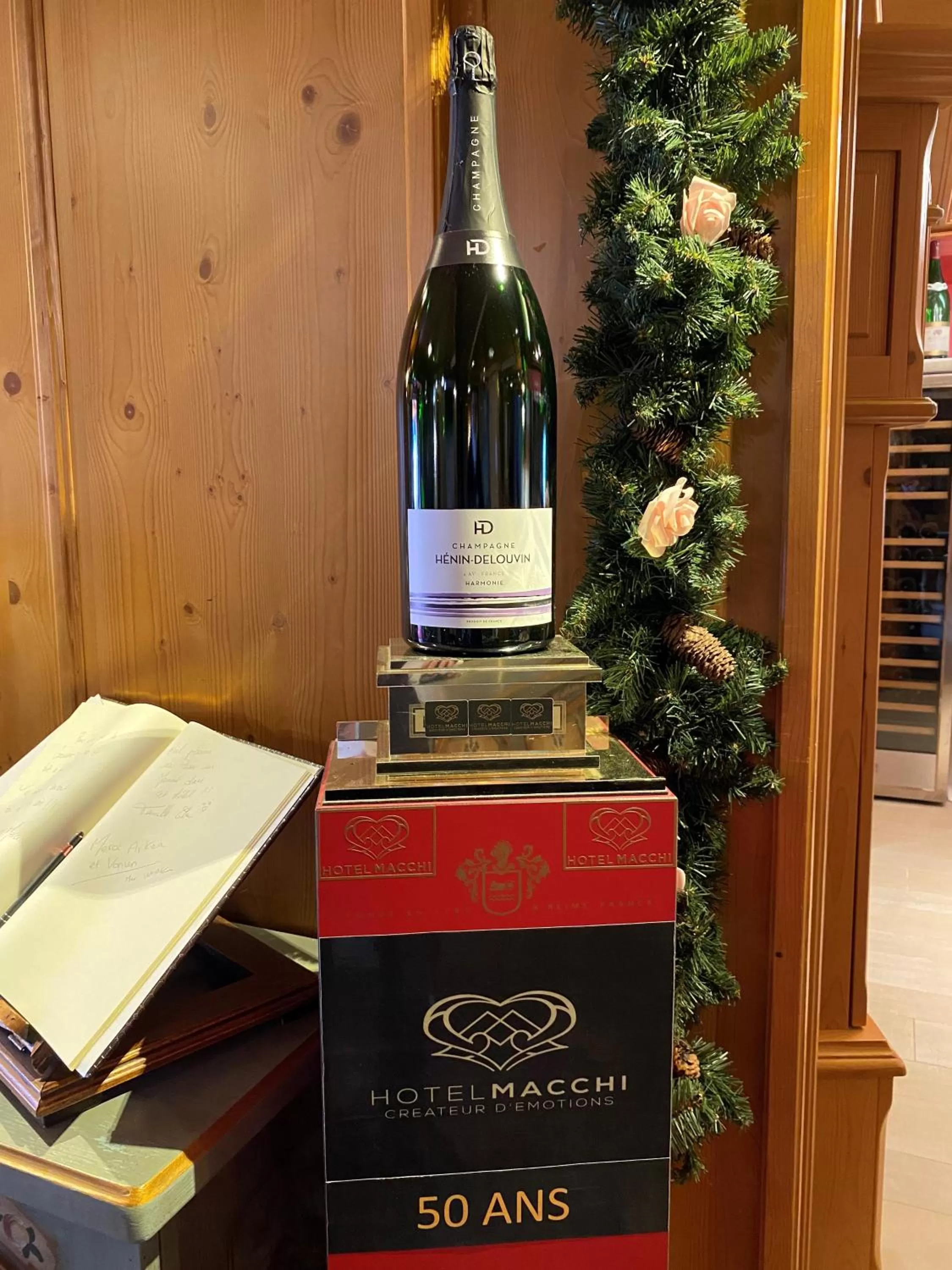 Decorative detail in Hôtel Macchi Restaurant & Spa