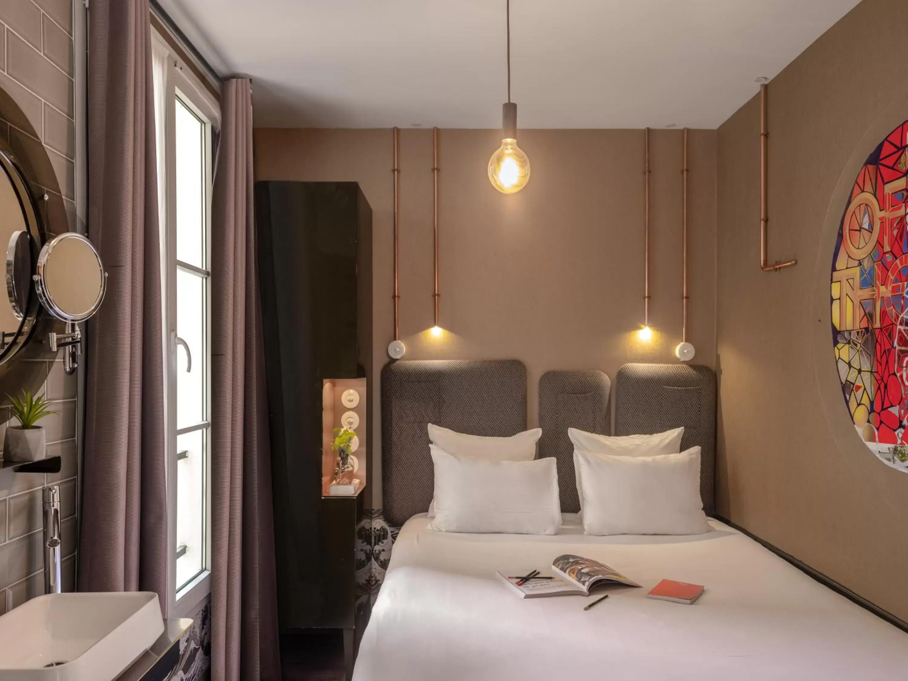 Bedroom, Bed in Hôtel Exquis by Elegancia