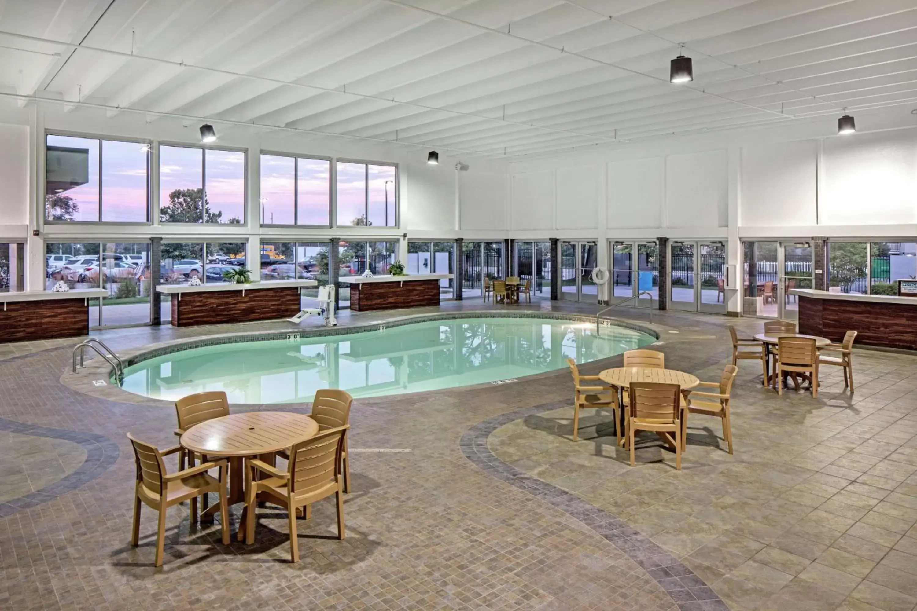 Pool view in Doubletree By Hilton Omaha Southwest, Ne