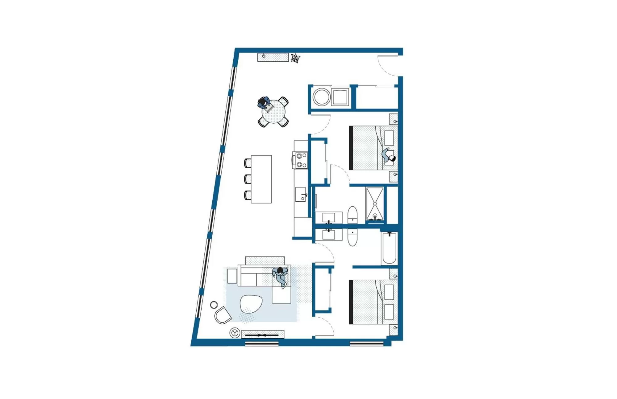 Floor plan in ROOST Cleveland