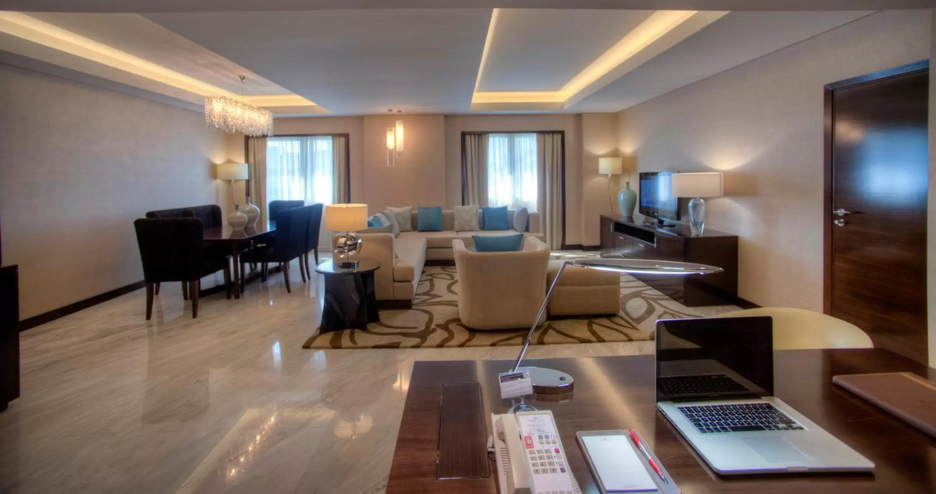 Living room, Seating Area in Crowne Plaza Dubai Deira, an IHG Hotel
