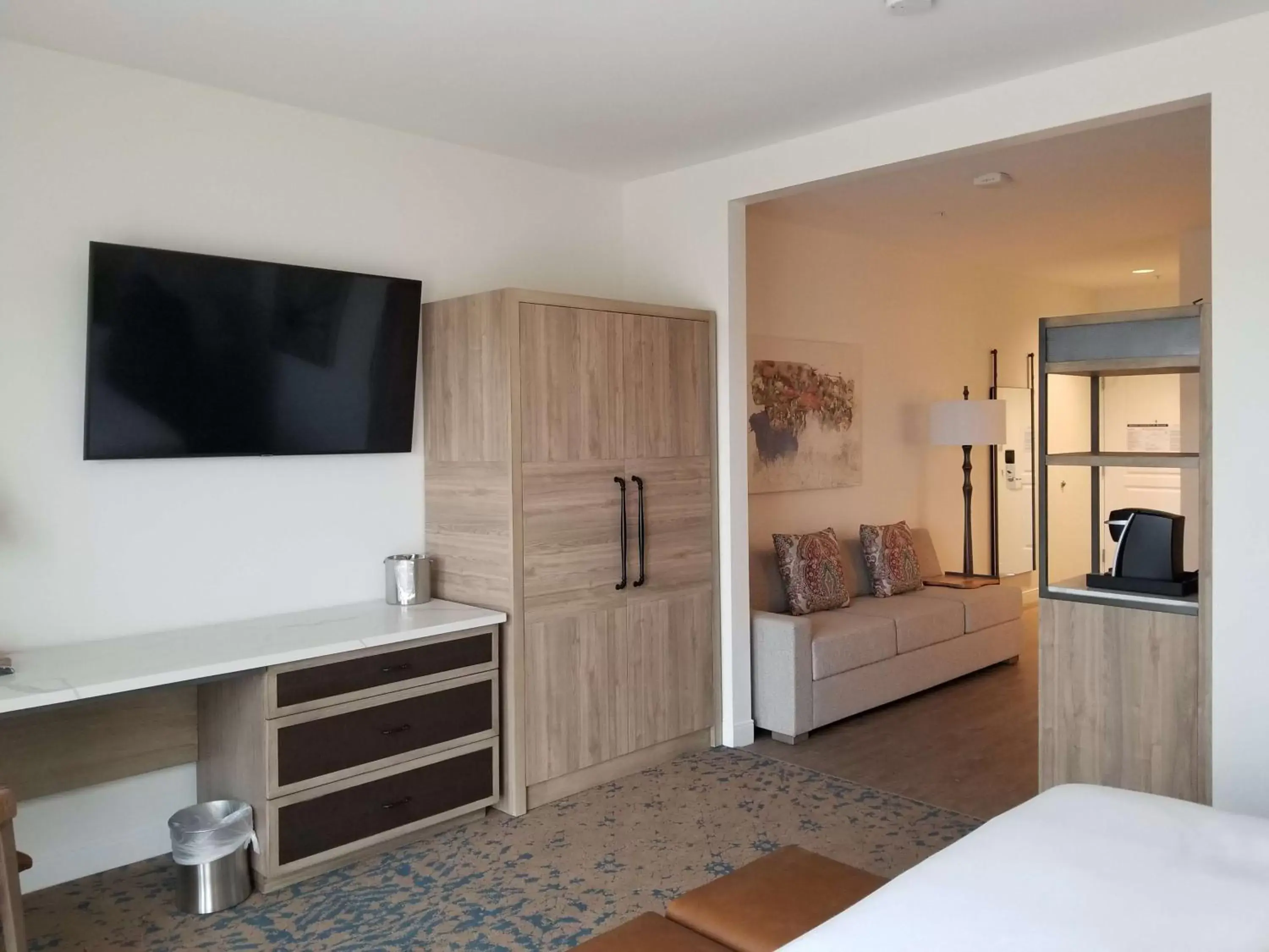 Bedroom, TV/Entertainment Center in The Cassara Carlsbad, Tapestry Collection By Hilton