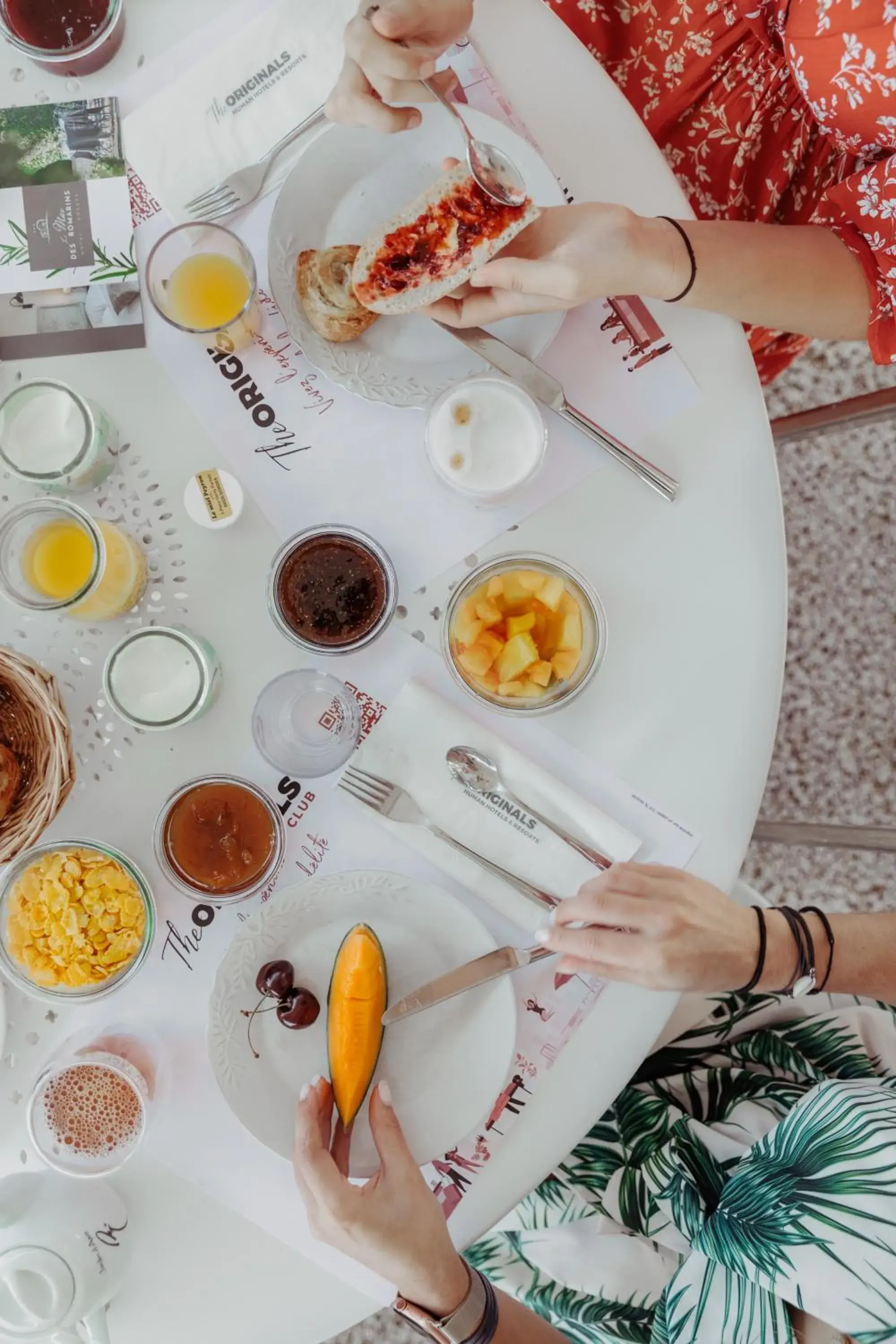 Breakfast in Mas des Romarins, The Originals Relais Breakfast in Mas des Romarins, The Originals Relais