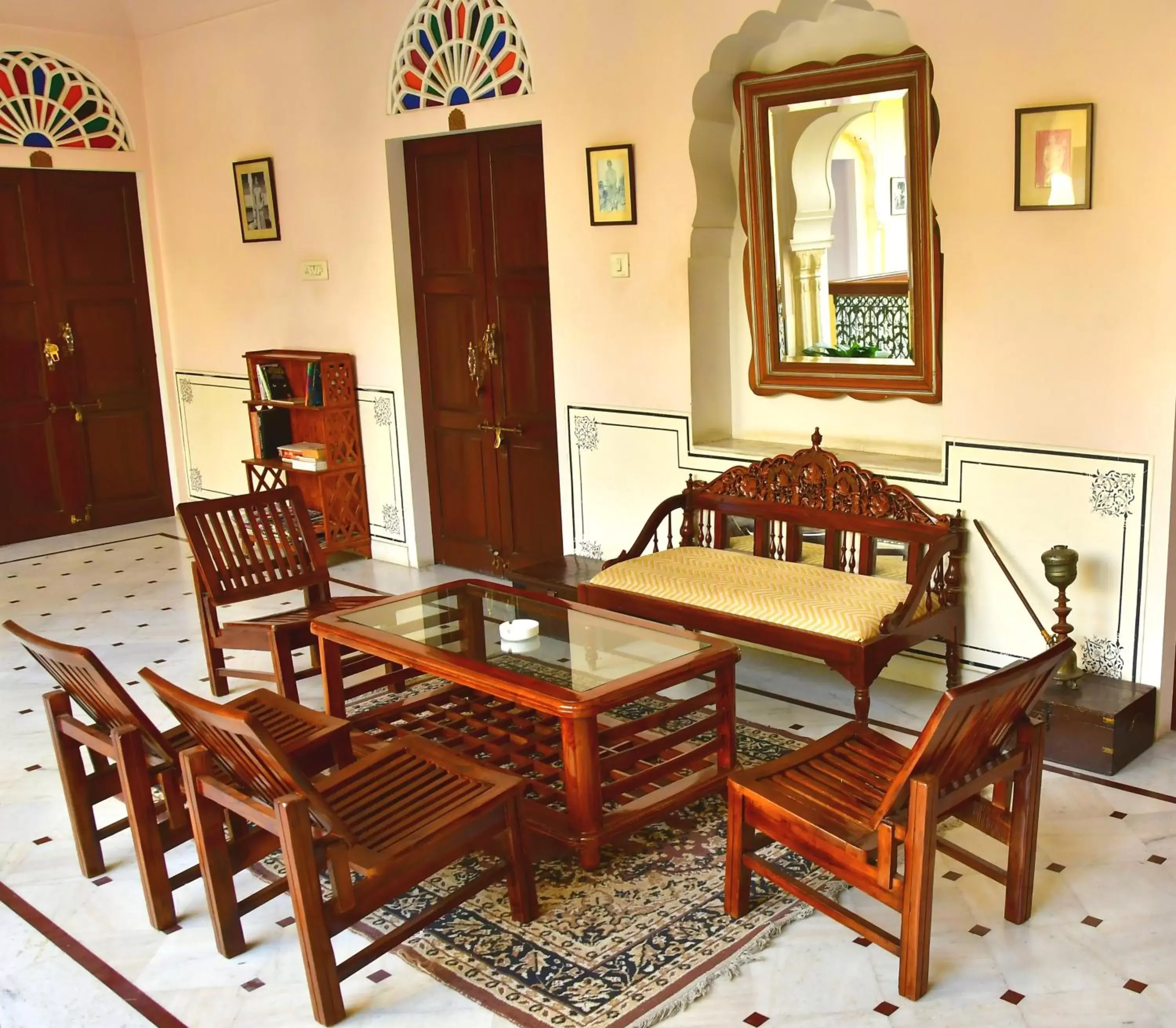 Seating area in Khandela Haveli - a Boutique Heritage Hotel