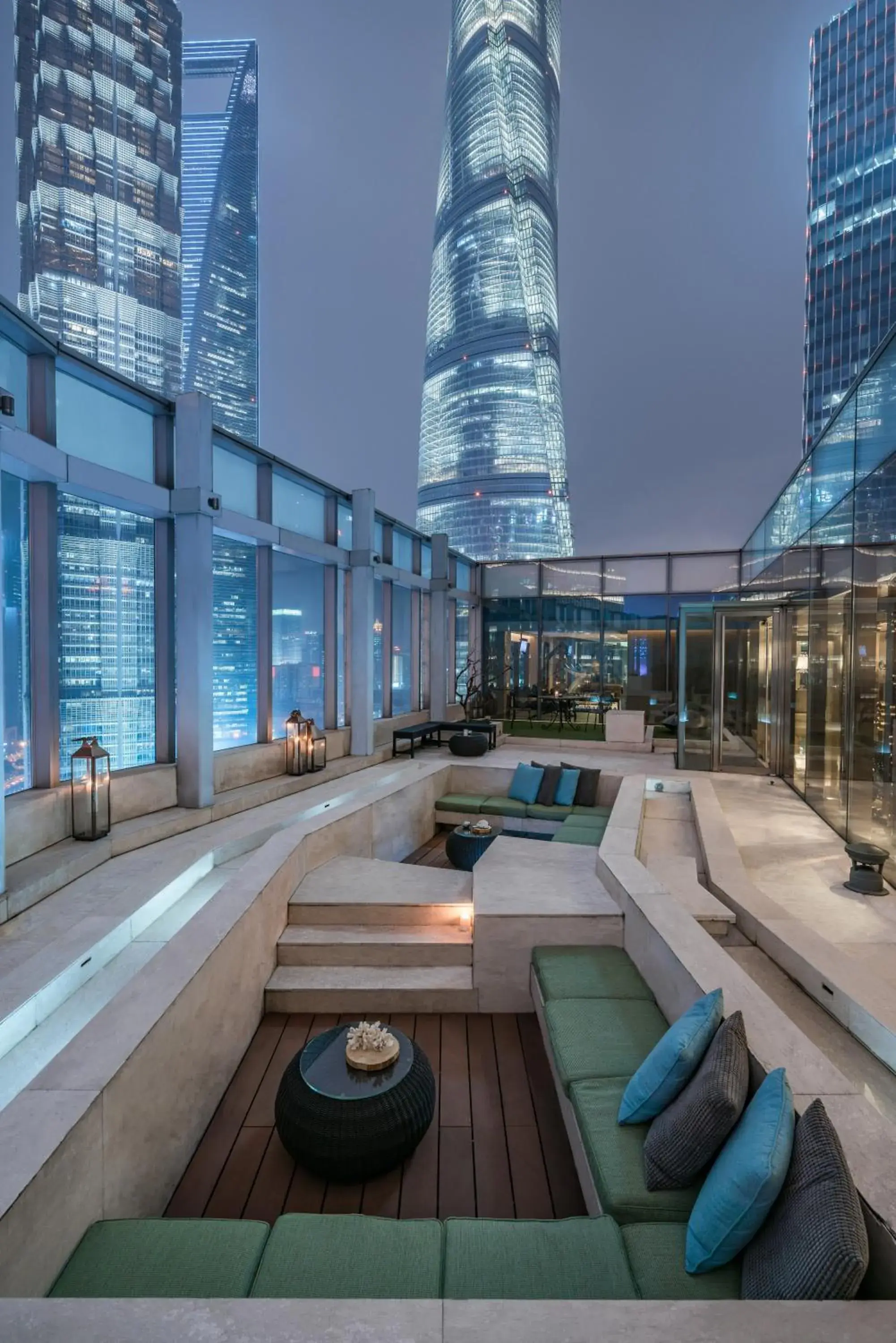 Balcony/Terrace, Swimming Pool in IFC Residence