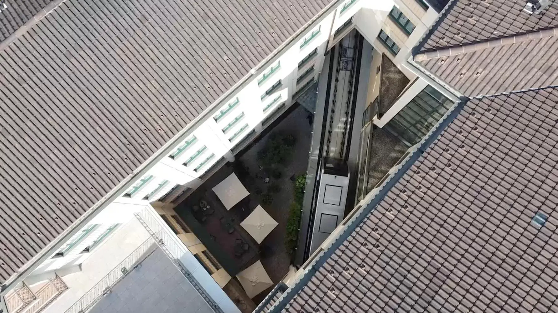 Inner courtyard view in Acquarello Swiss Quality Hotel Inner courtyard view in Acquarello Swiss Quality Hotel