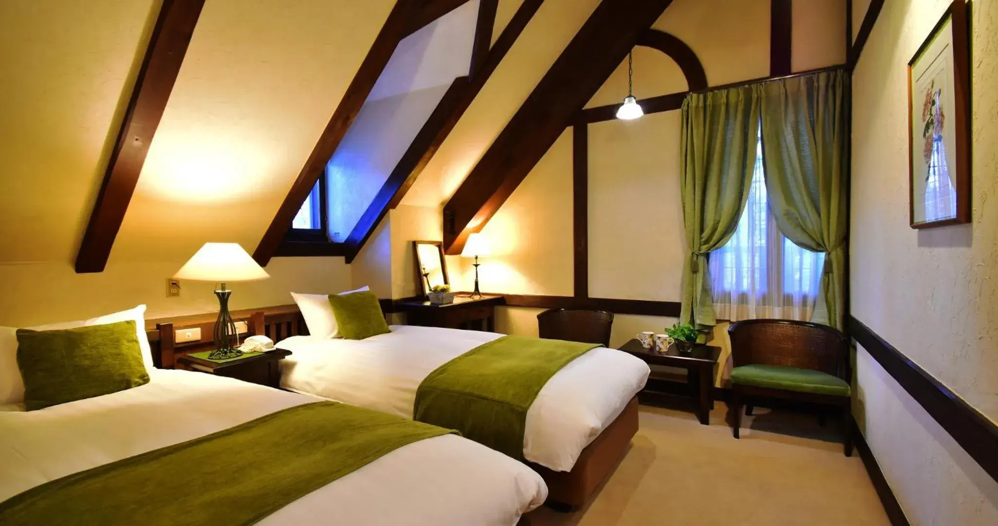 Bedroom, Bed in Hakuba Resort Hotel La Neige Higashikan
