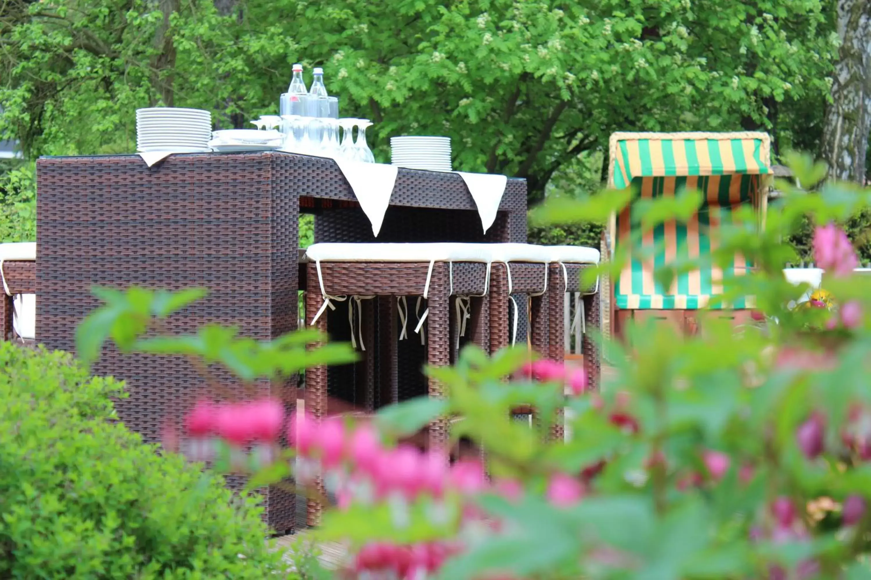 Garden view in Hotel Saigerhütte