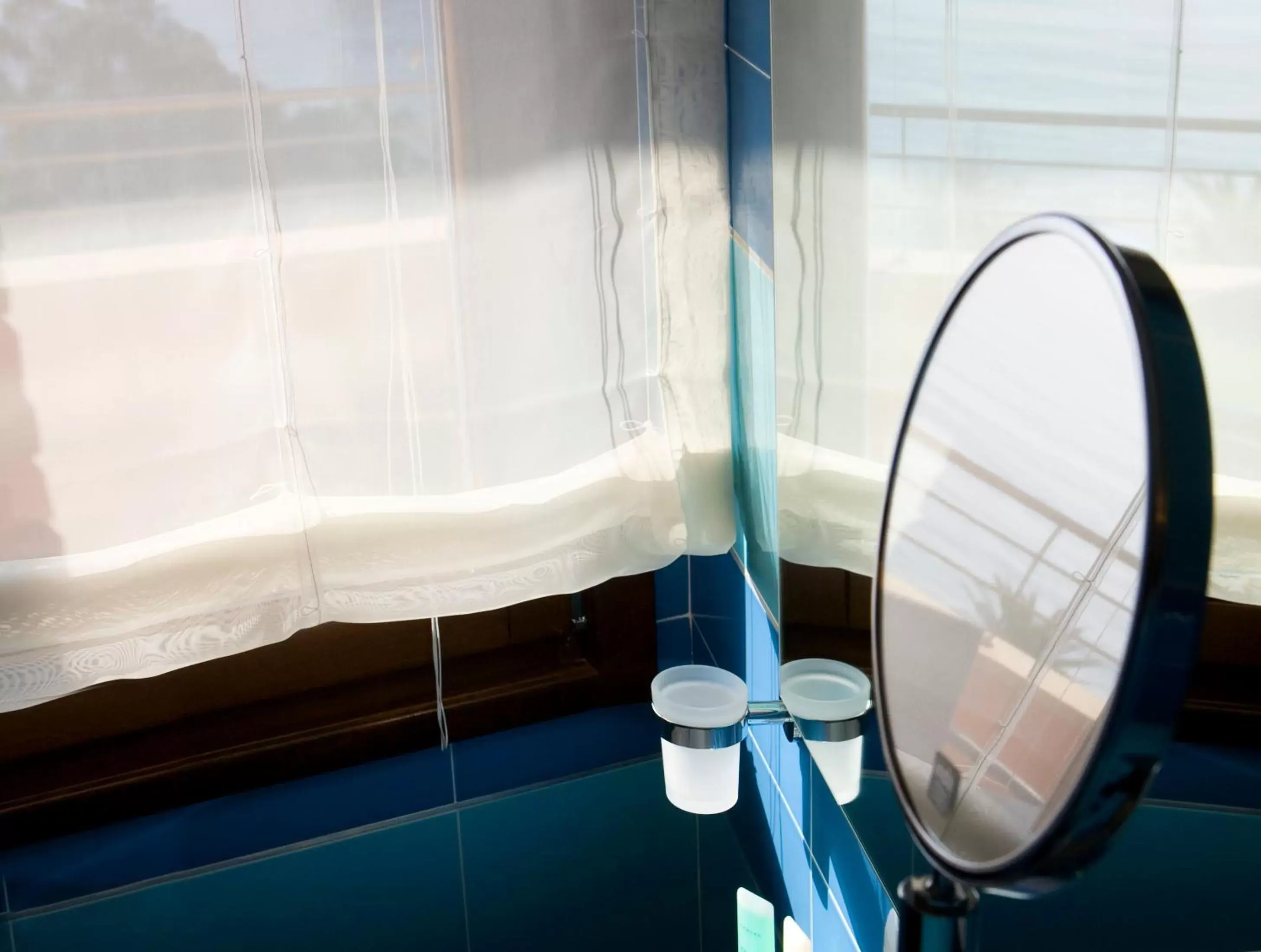 Decorative detail, Bathroom in Taormina Panoramic Hotel