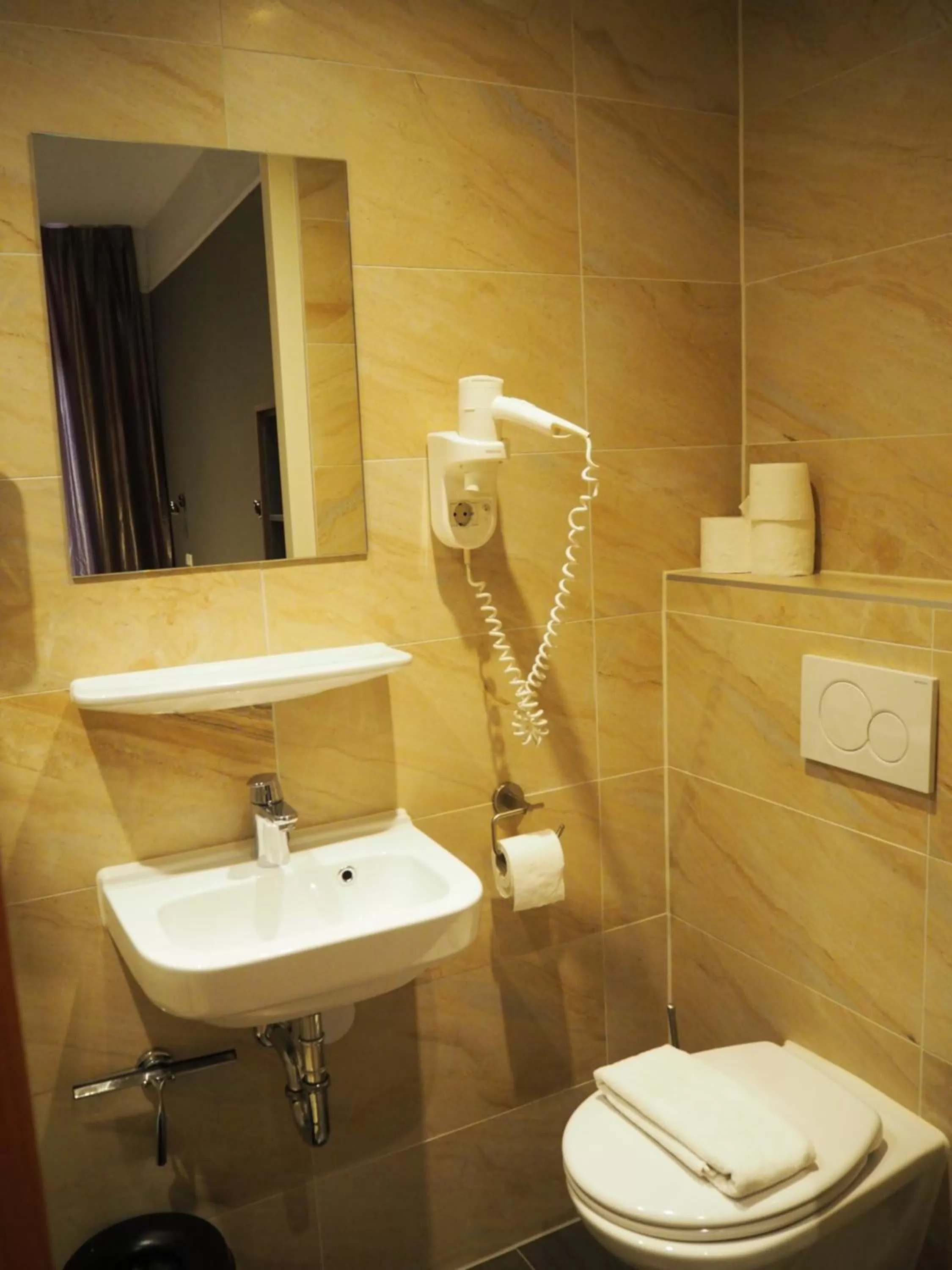 Toilet in Blossoms City Hotel