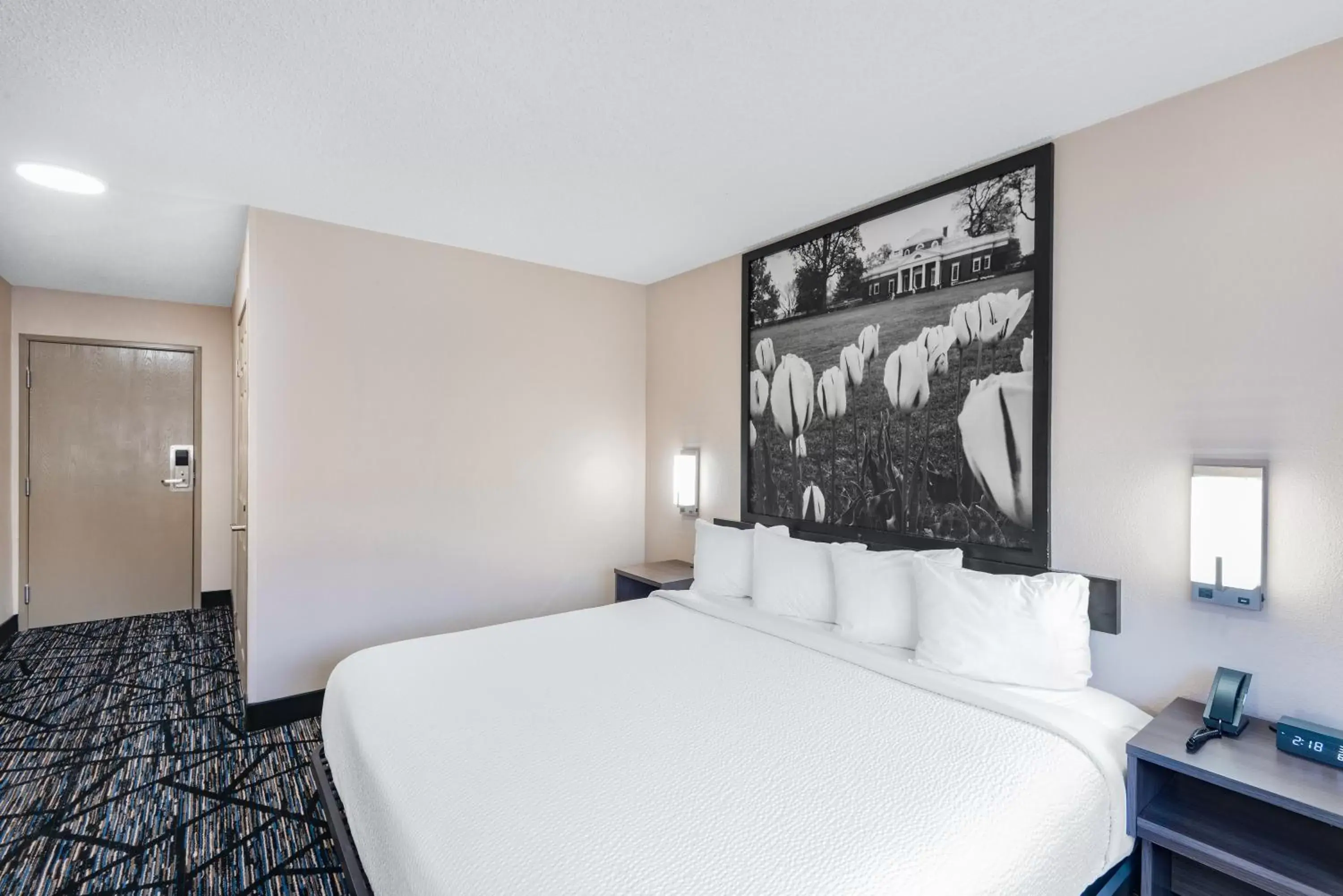 Bed in Super 8 by Wyndham Charlottesville