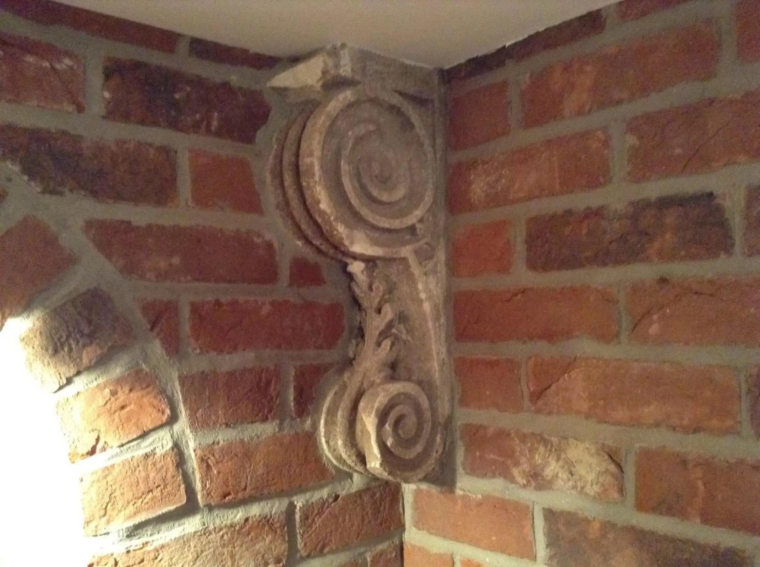 Decorative detail in The Crown Hotel