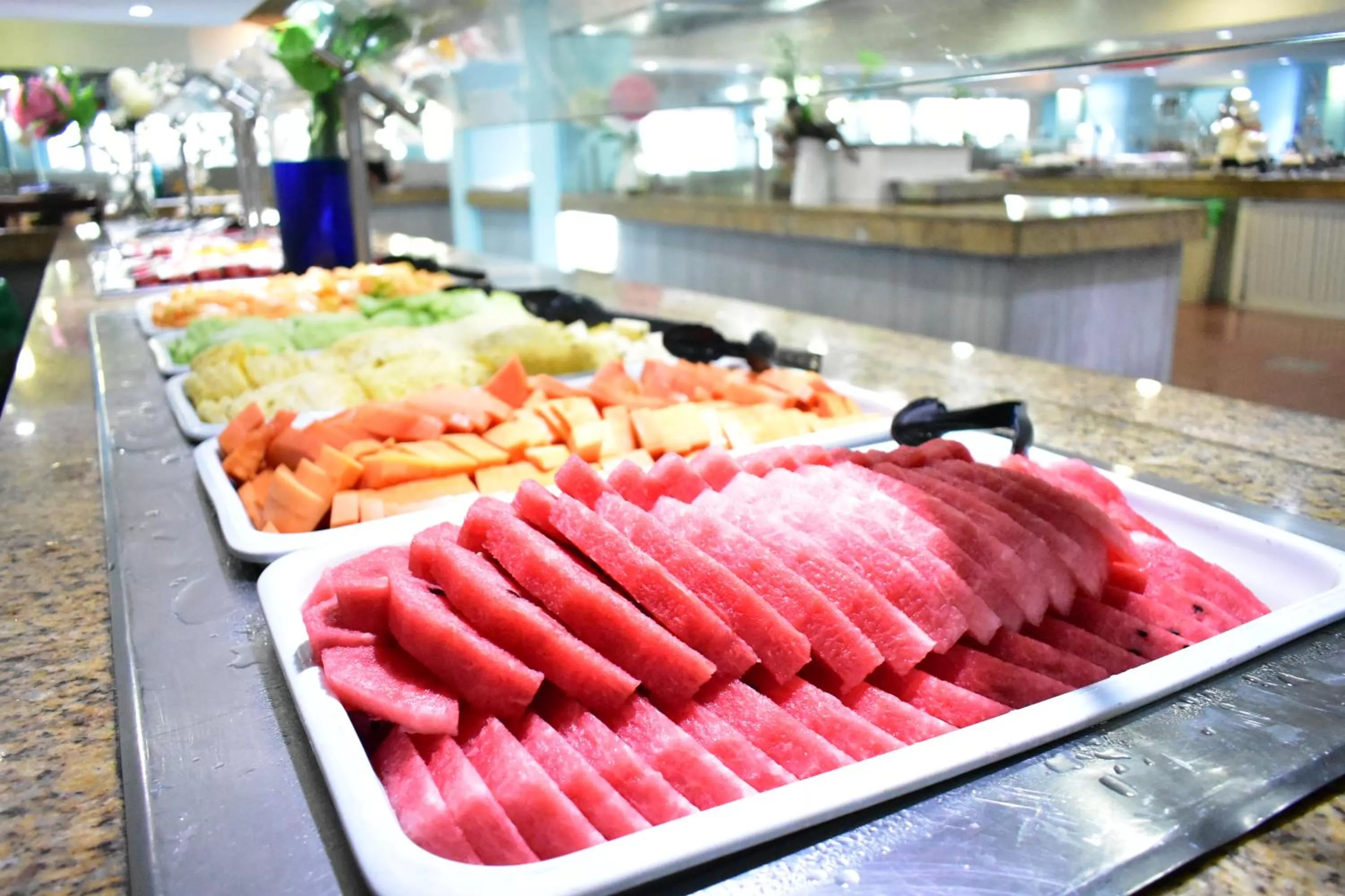 Buffet breakfast in Crown Paradise Club Puerto Vallarta All Inclusive