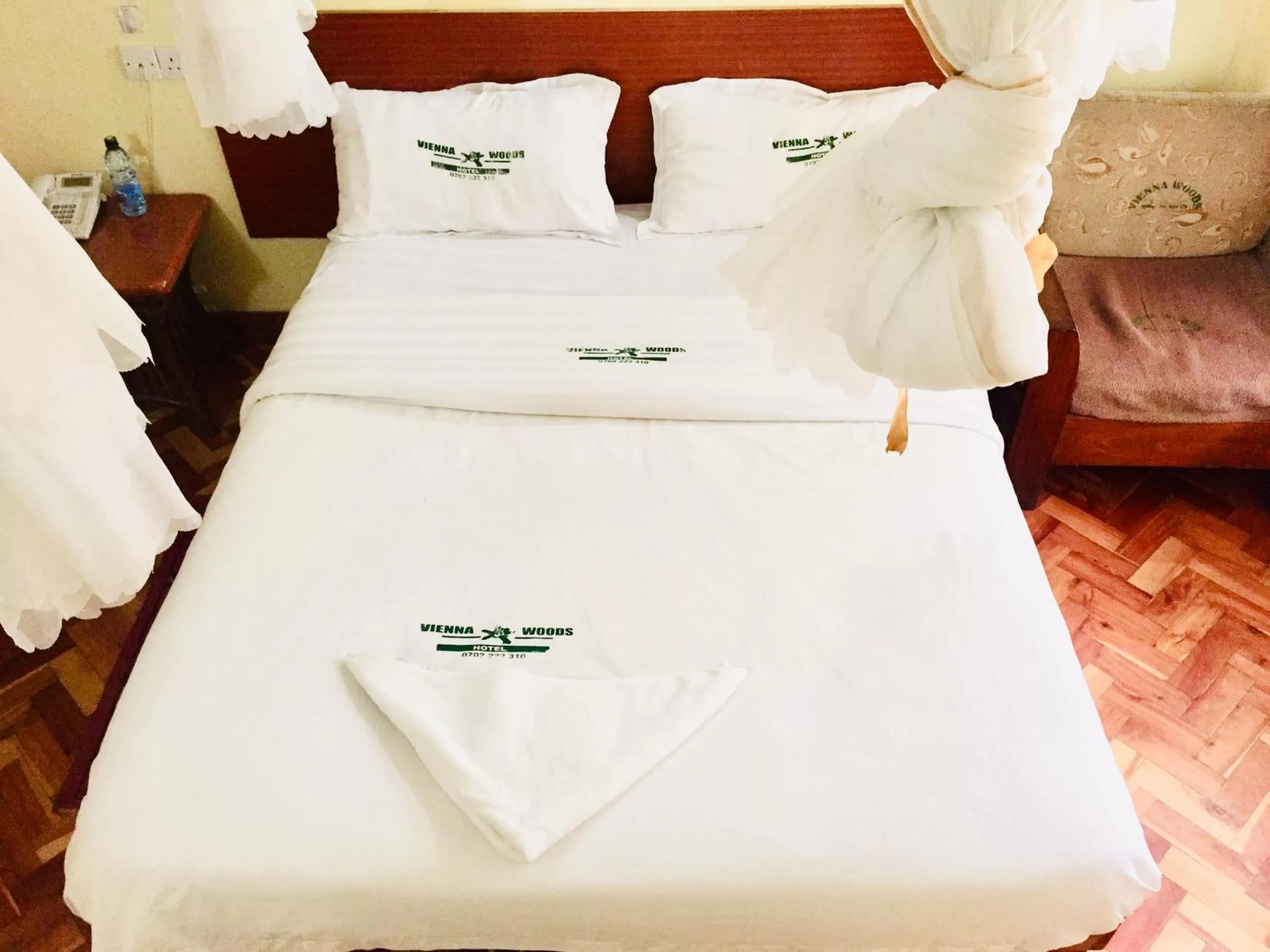 Bed in Vienna Woods Hotel Nakuru