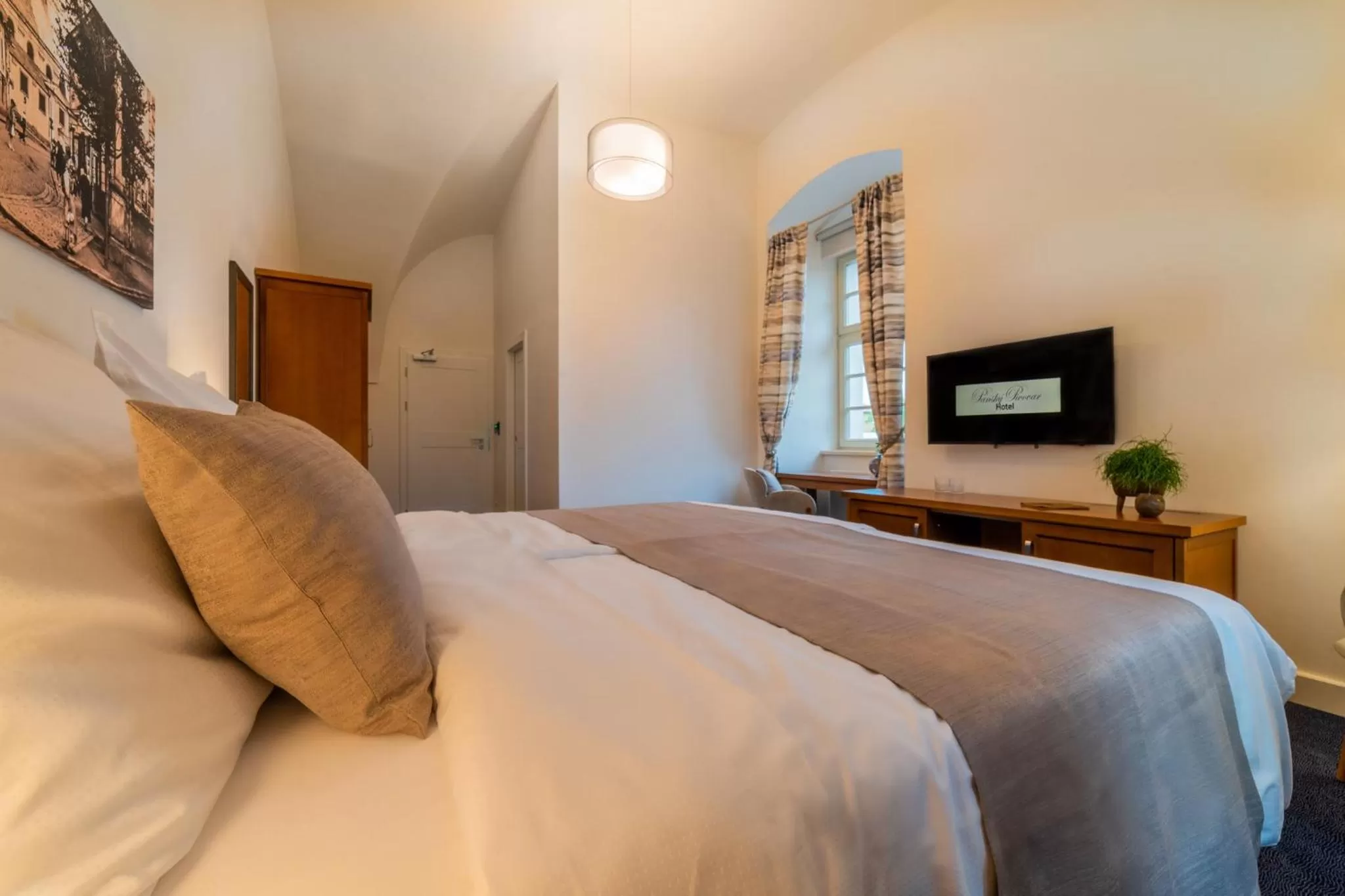 Bed in Hotel Panský Pivovar