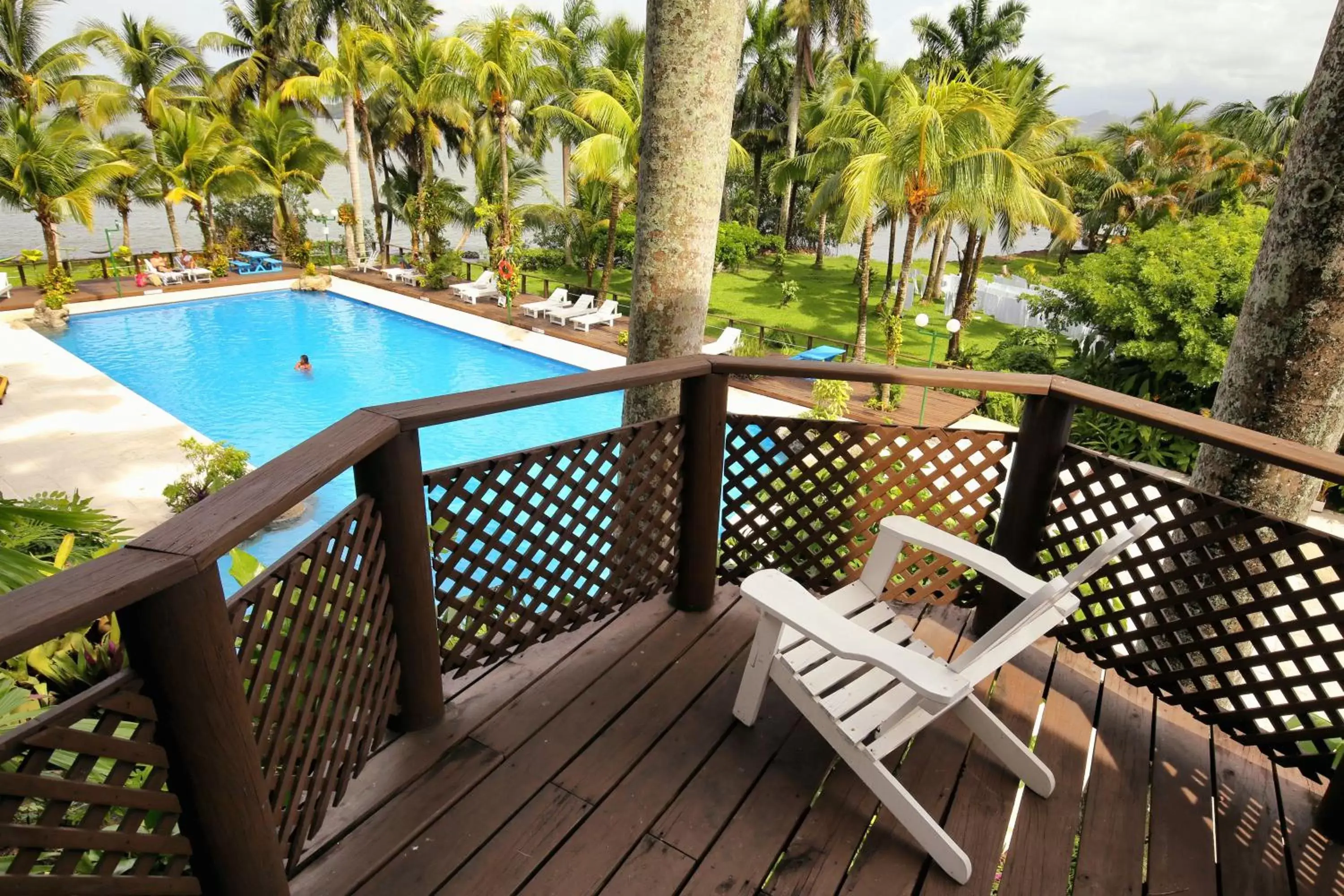 View (from property/room), Pool View in Villa Caribe