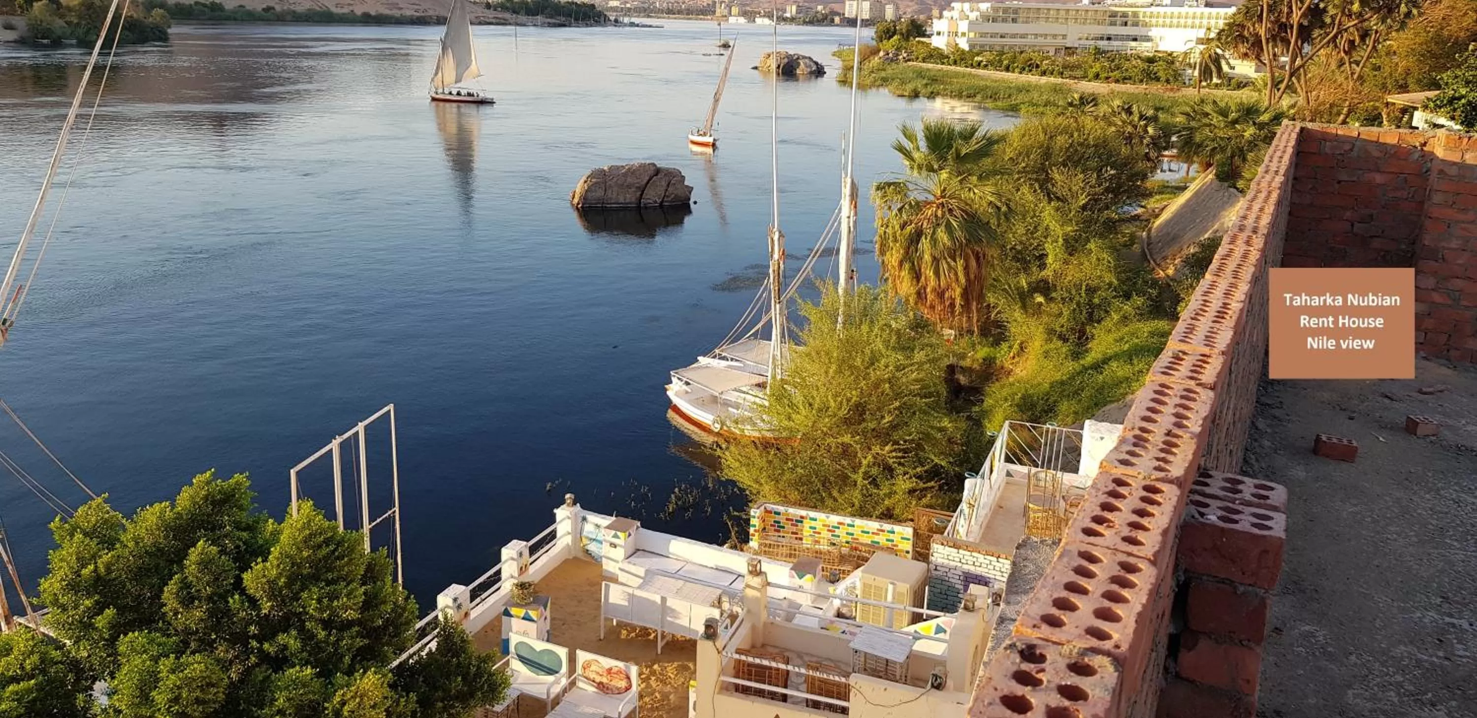 River view in Taharka Nubian House