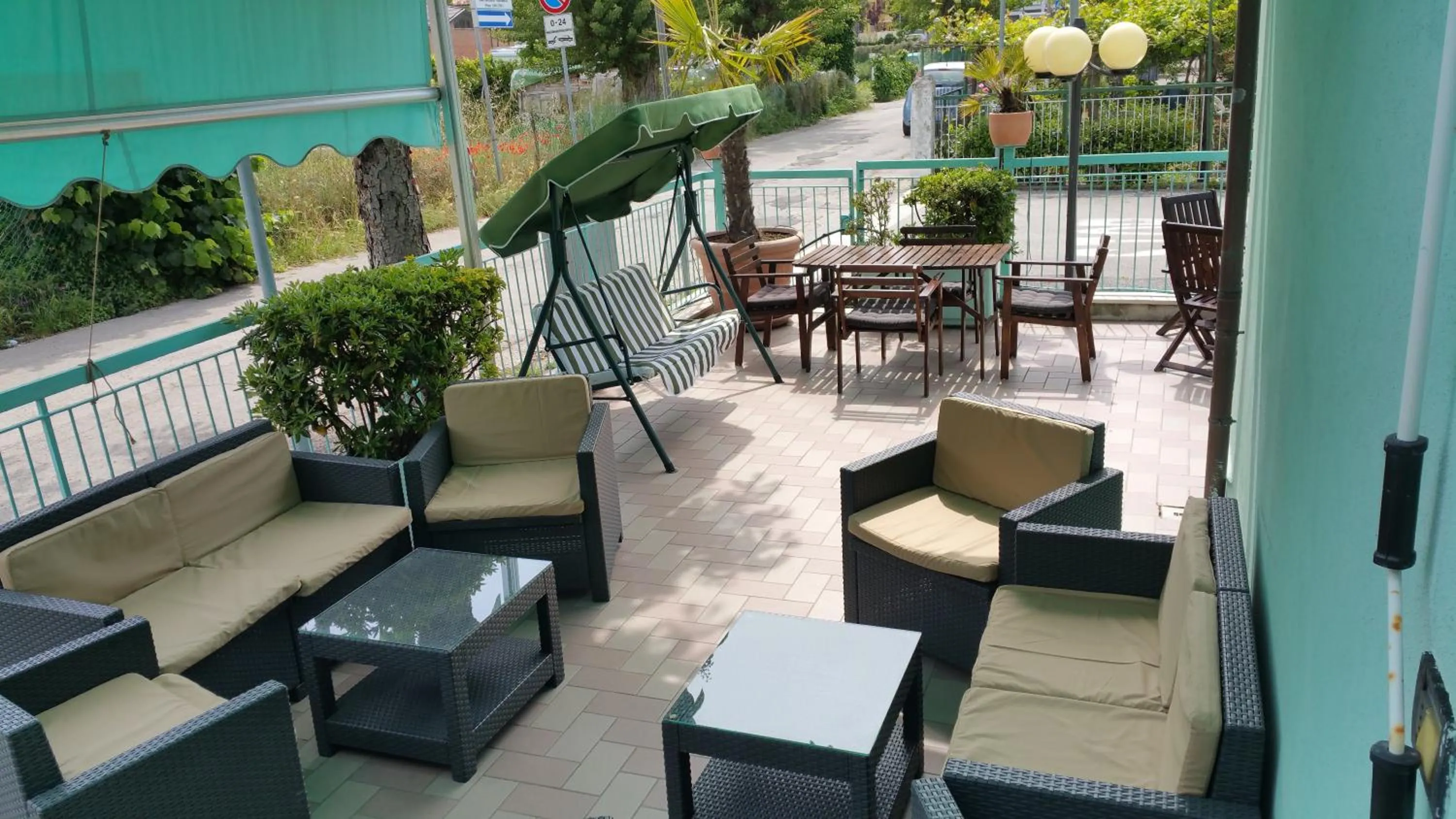 Patio in Hotel Savina