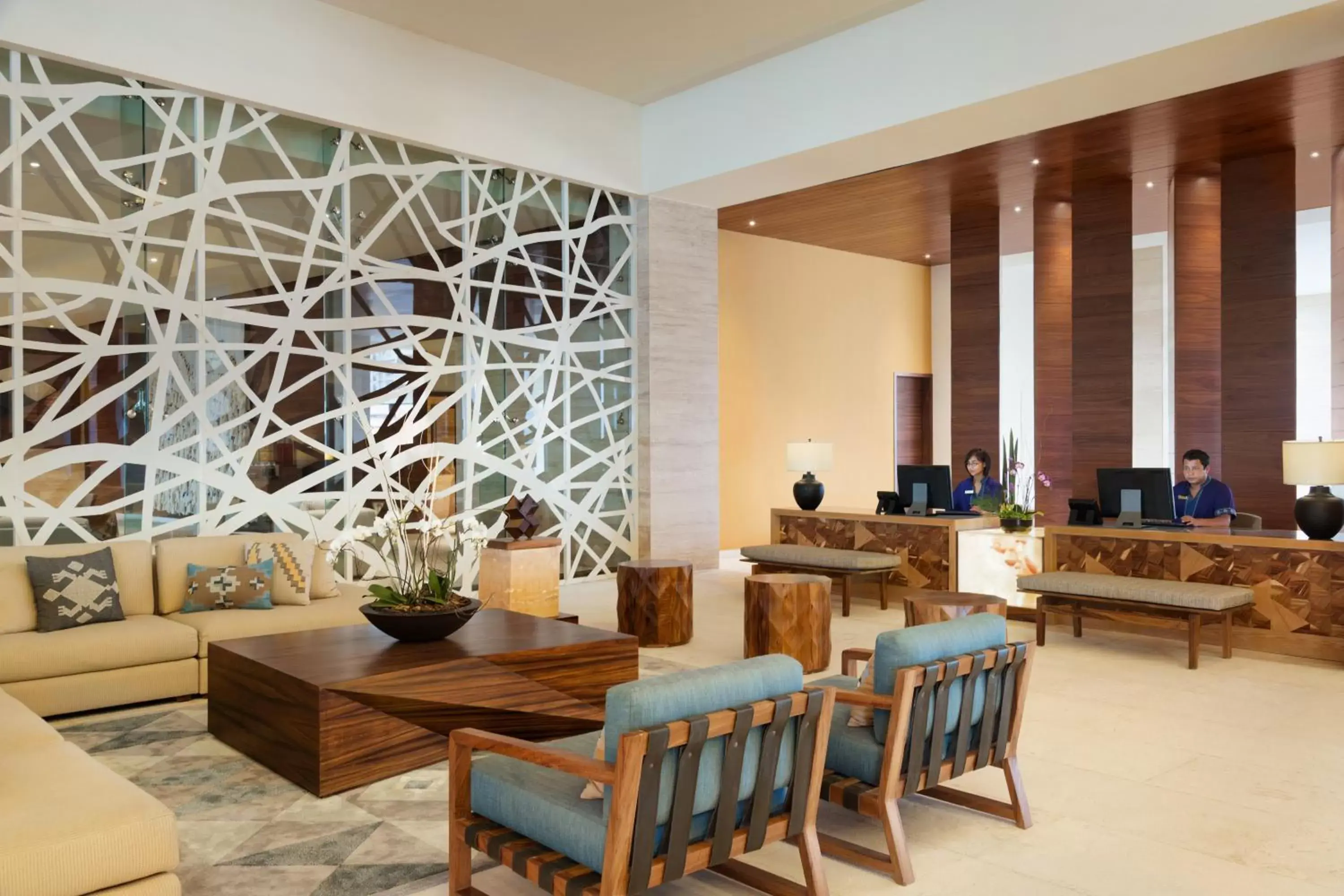 Lobby or reception, Lounge/Bar in Turquoize at Hyatt Ziva Cancun - Adults Only - All Inclusive