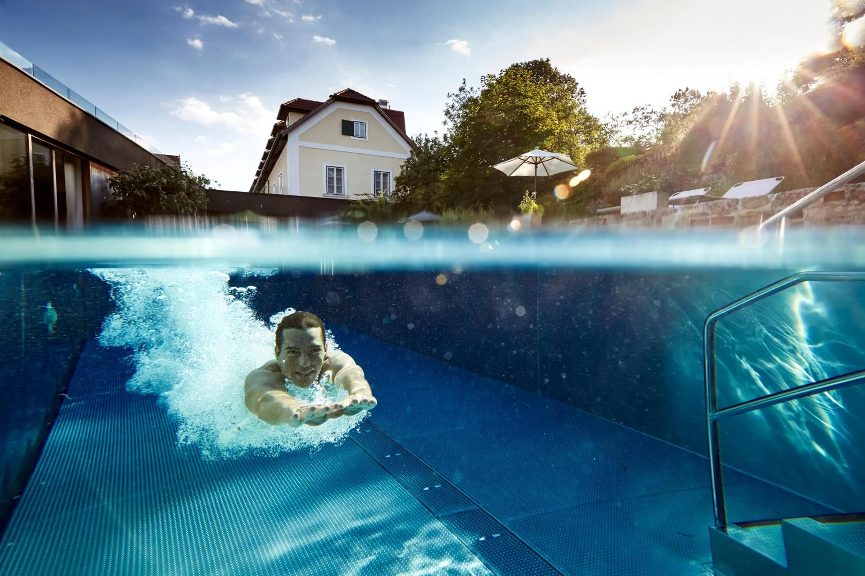 Swimming pool in Hotel Landhaus Moserhof