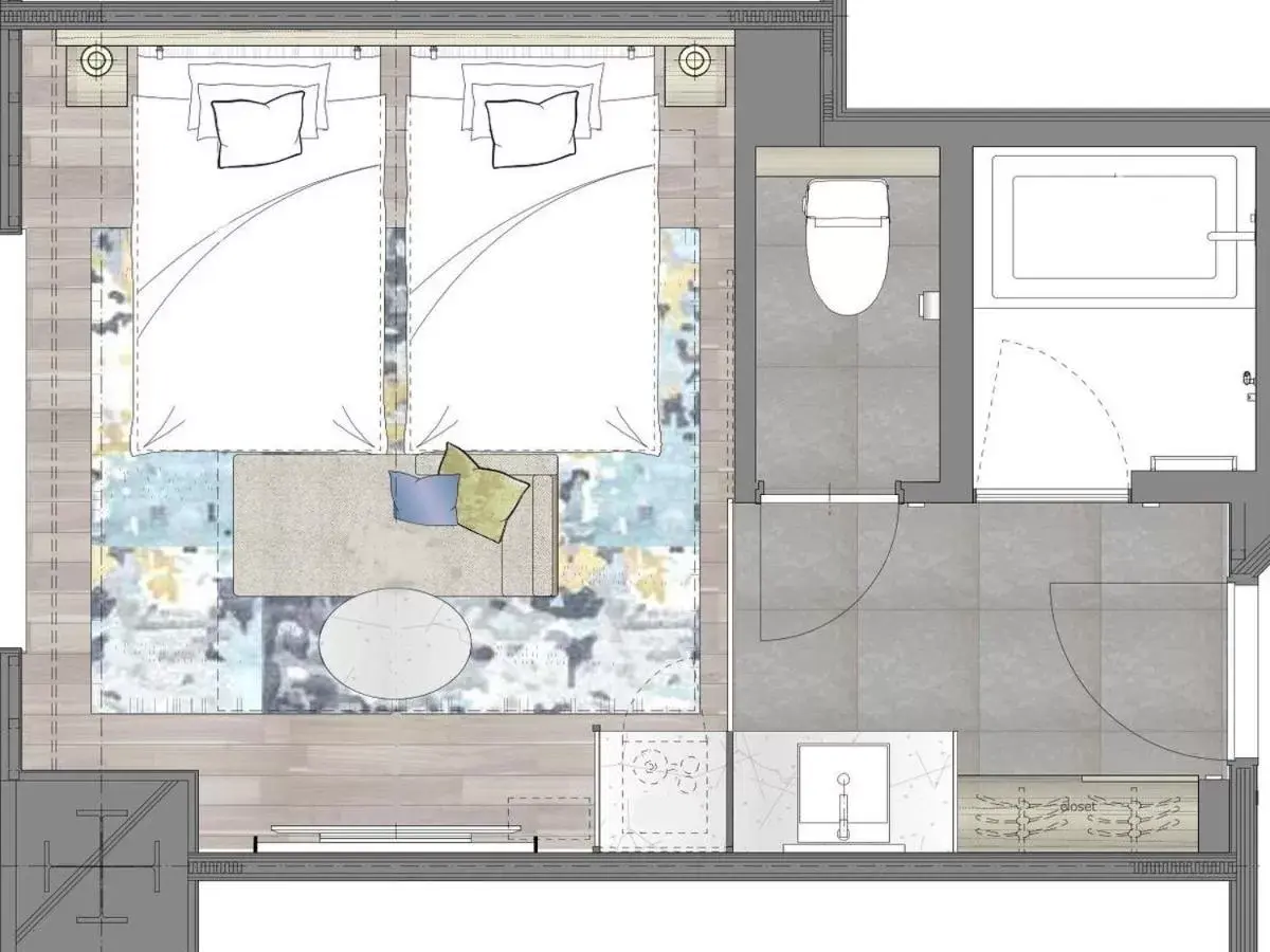 Floor Plan in JR Kyushu Station Hotel Kokura