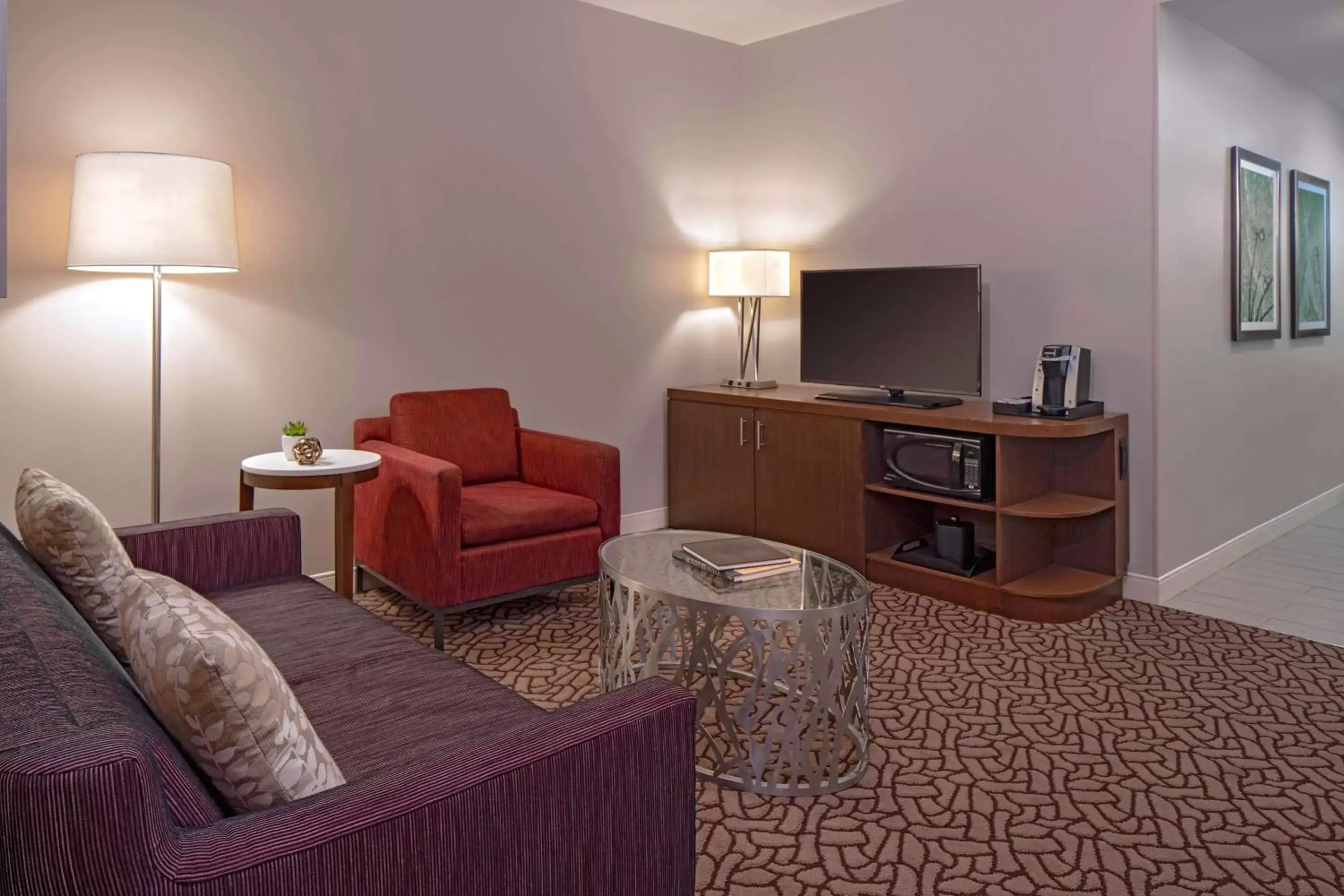 Bedroom, TV/Entertainment Center in Hilton Garden Inn Downtown Dallas