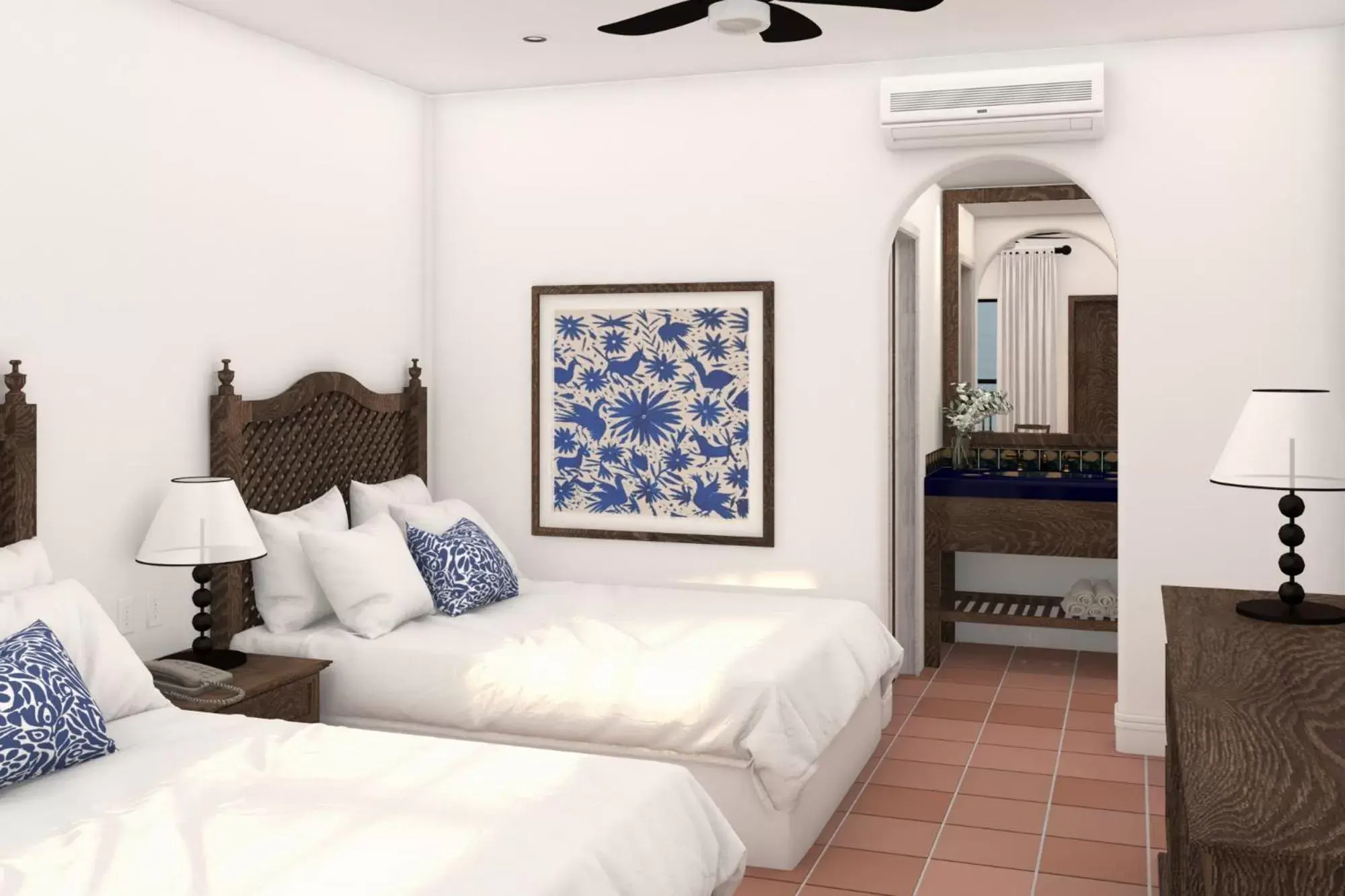 Bed in Hotel Tropicana Inn del Cabo