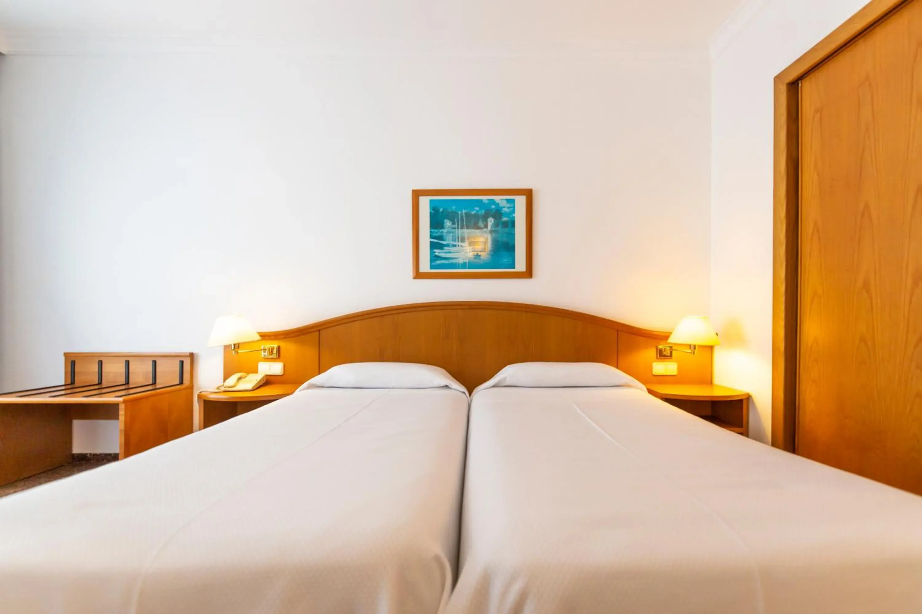 Bed in Hotel Ramblamar