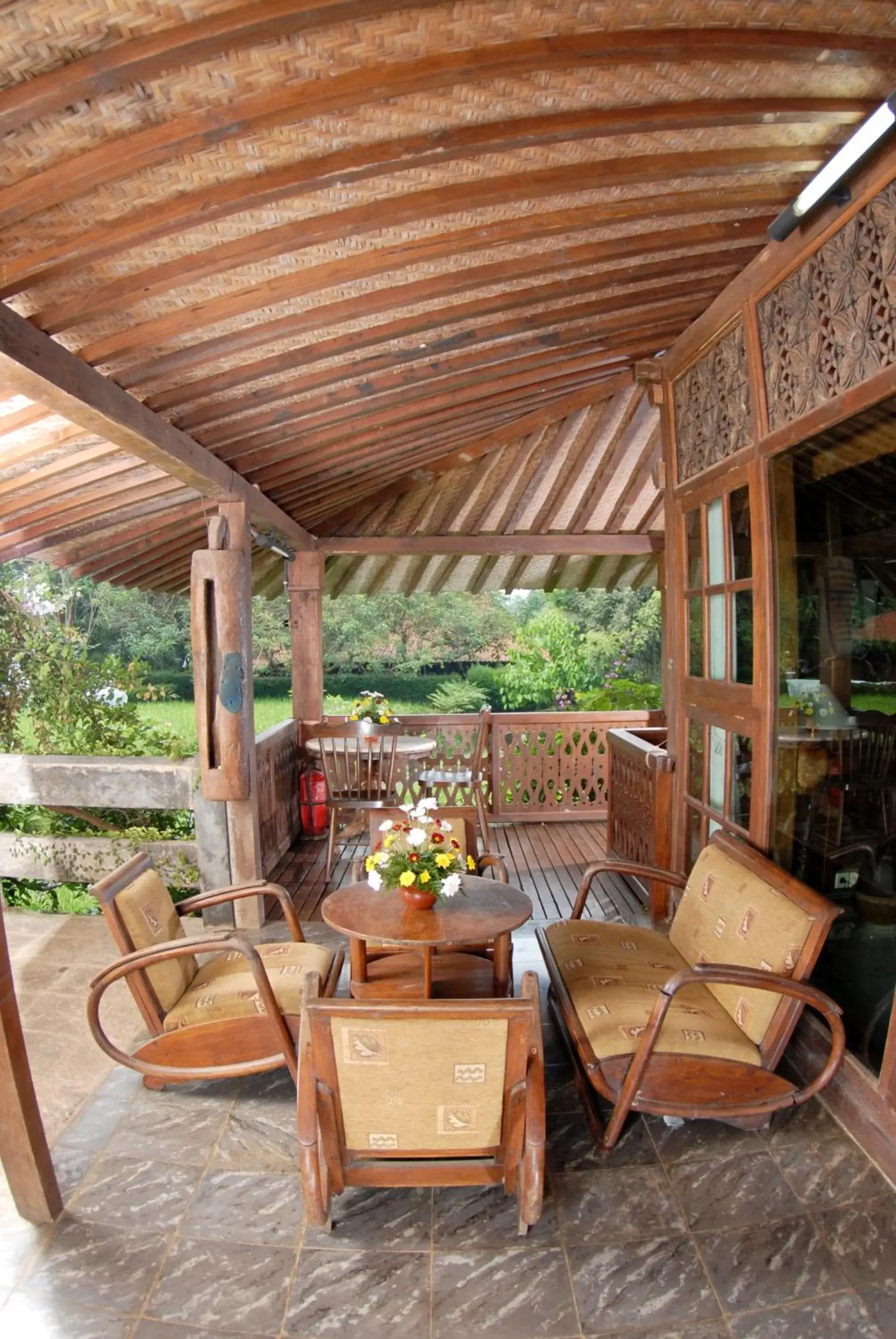 Seating area in Hills Joglo Villa