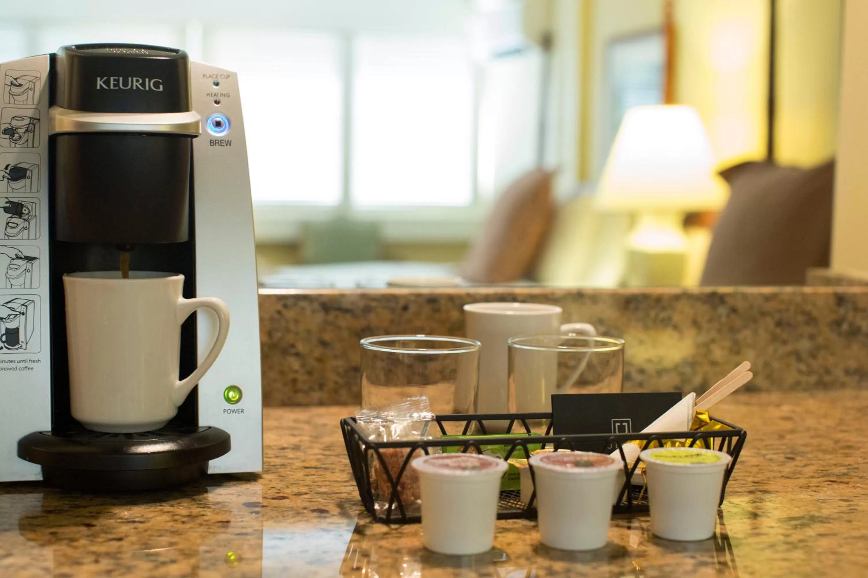 Coffee/tea facilities in The Equus