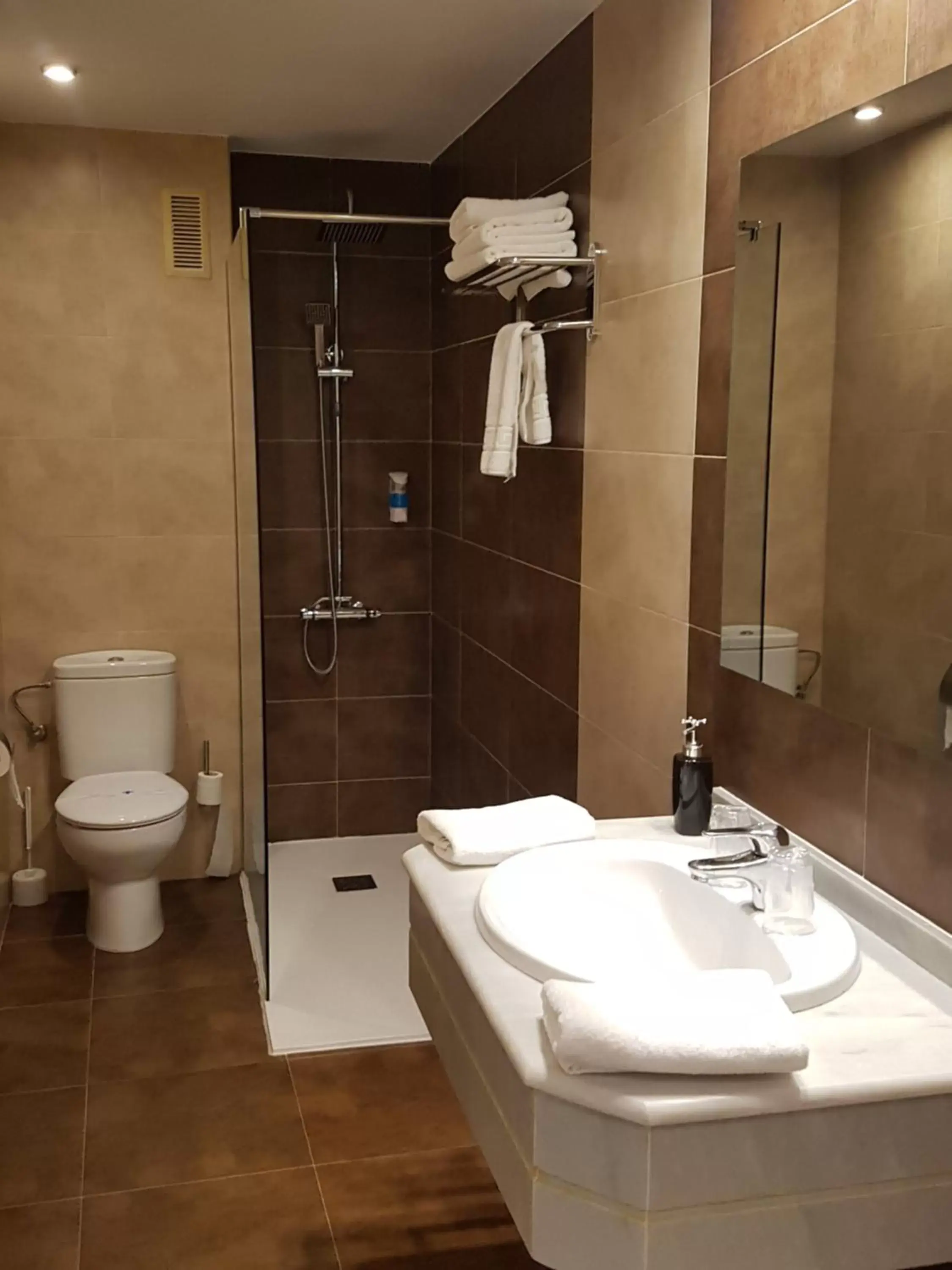 Bathroom in Hotel Teruel Plaza