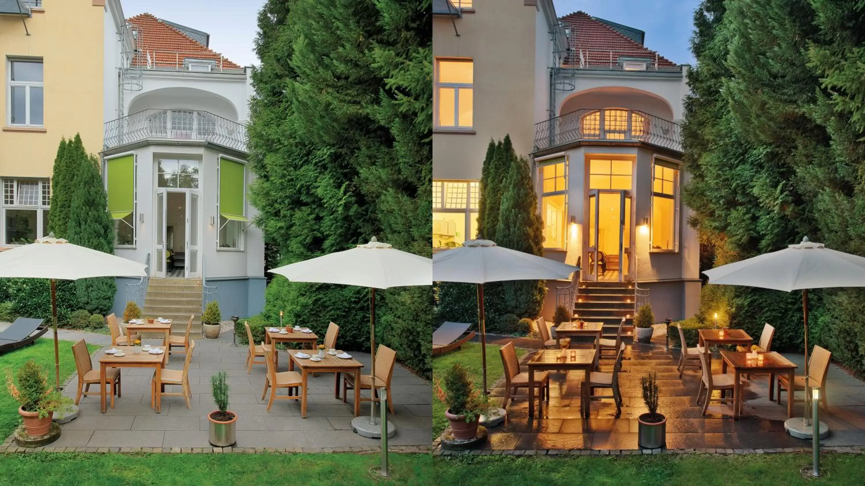 Garden, Restaurant/Places to Eat in Boutiquehotel Dreesen - Villa Godesberg