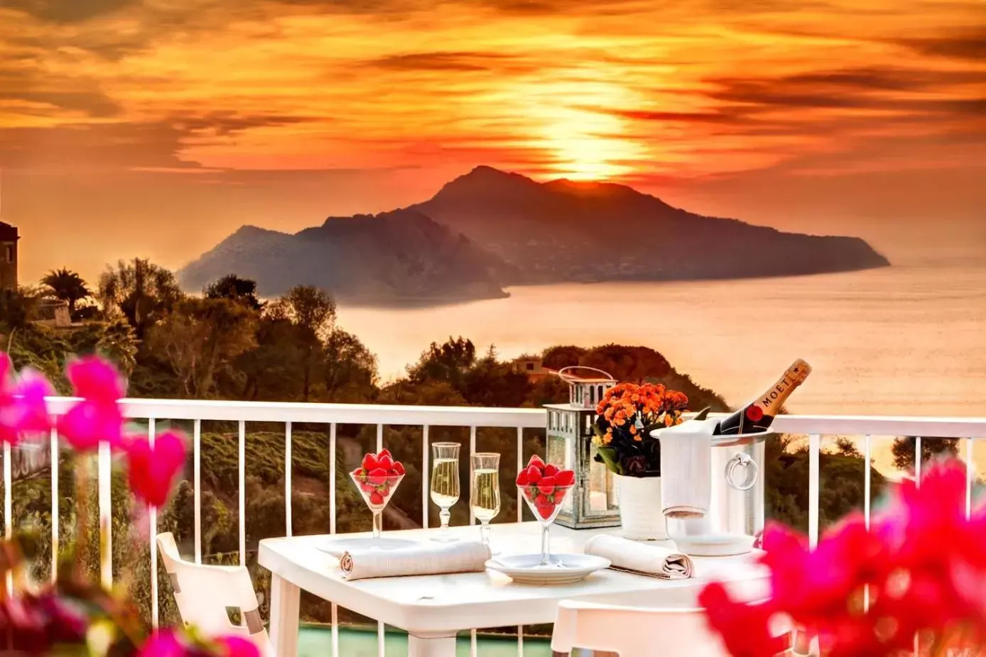 Balcony/Terrace, Sunrise/Sunset in Gocce Di Capri Resort
