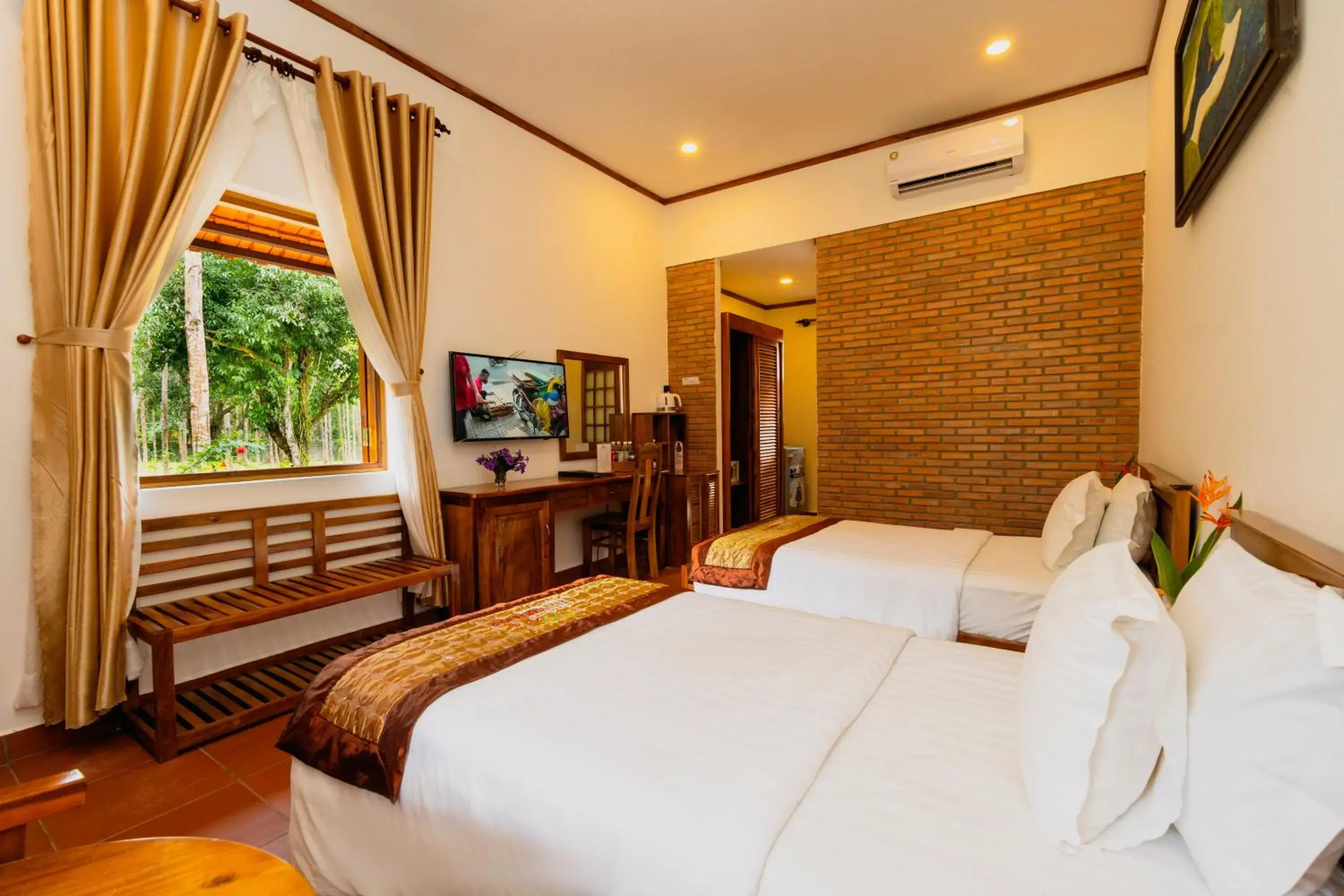 Bedroom, Bed in The Garden House Phu Quoc Resort